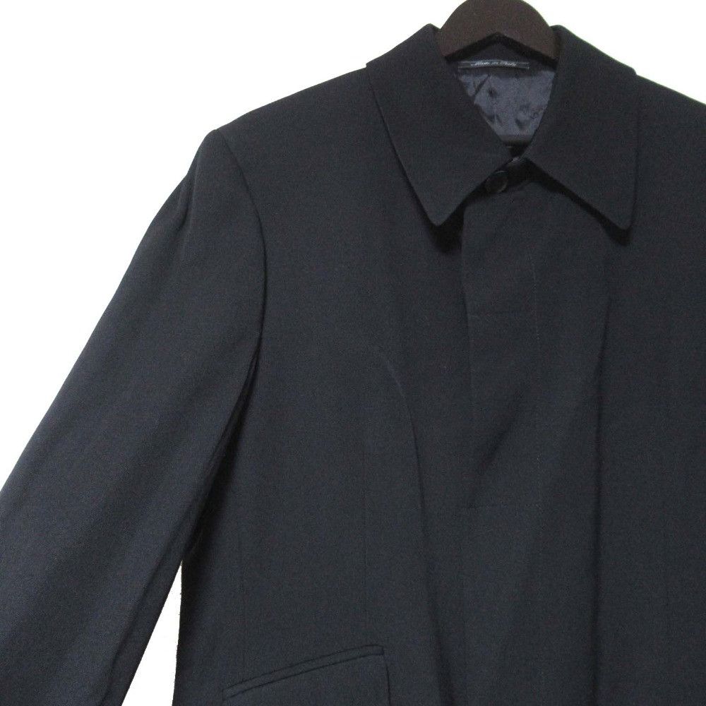 Gucci Gucci Gucci Single-Breasted Wool Coat Leather Outerwear DUTY FREE for USA Size ONE SIZE - 3 Thumbnail