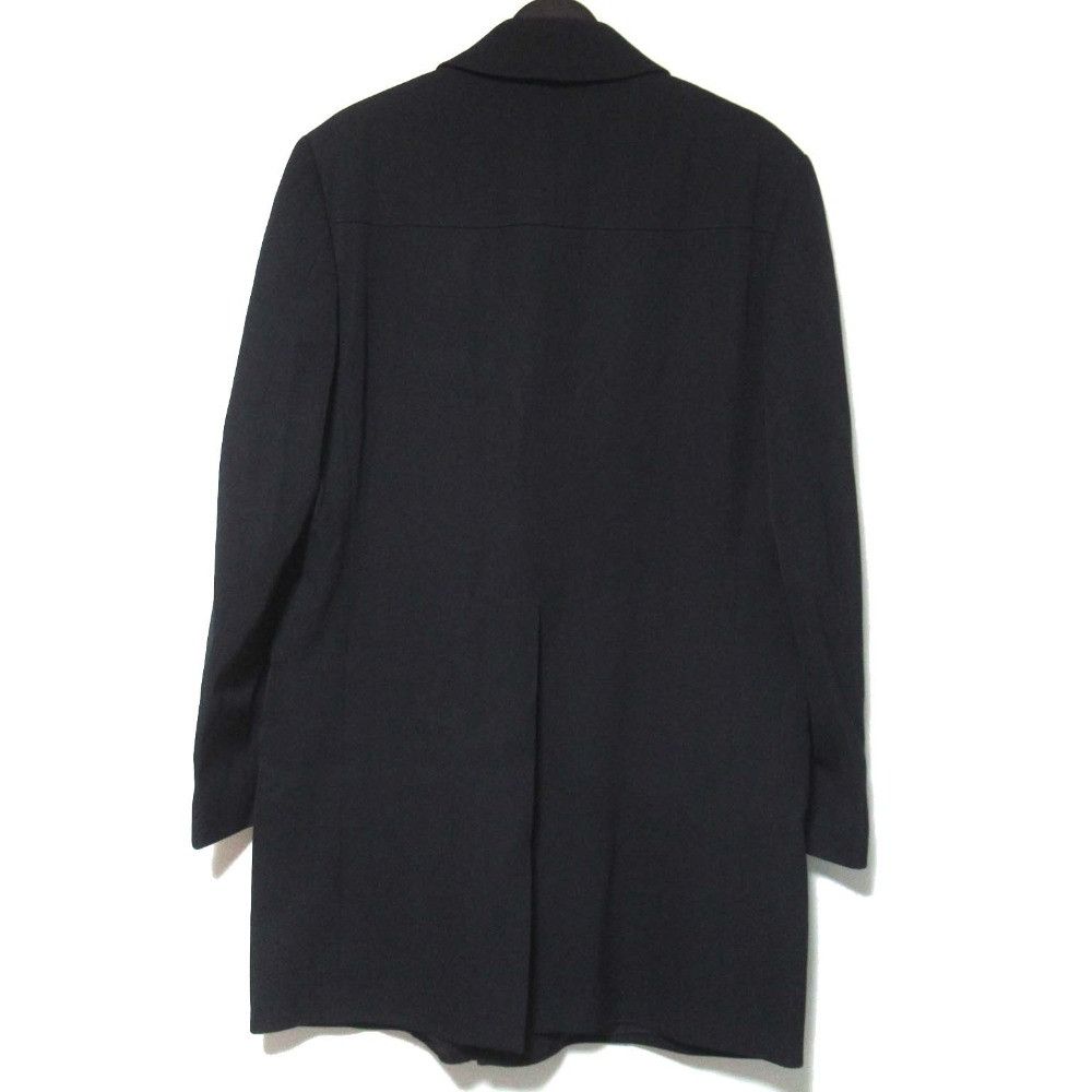 Gucci Gucci Gucci Single-Breasted Wool Coat Leather Outerwear DUTY FREE for USA Size ONE SIZE - 2 Thumbnail
