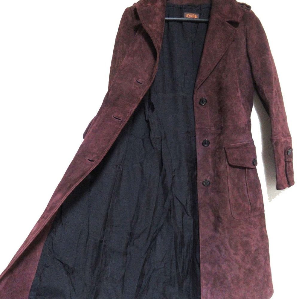 Tod's Tod's Tod's Suede Lamb Leather Trench Coat Suede Outerwear DUTY FREE for USA Size ONE SIZE - 4 Thumbnail