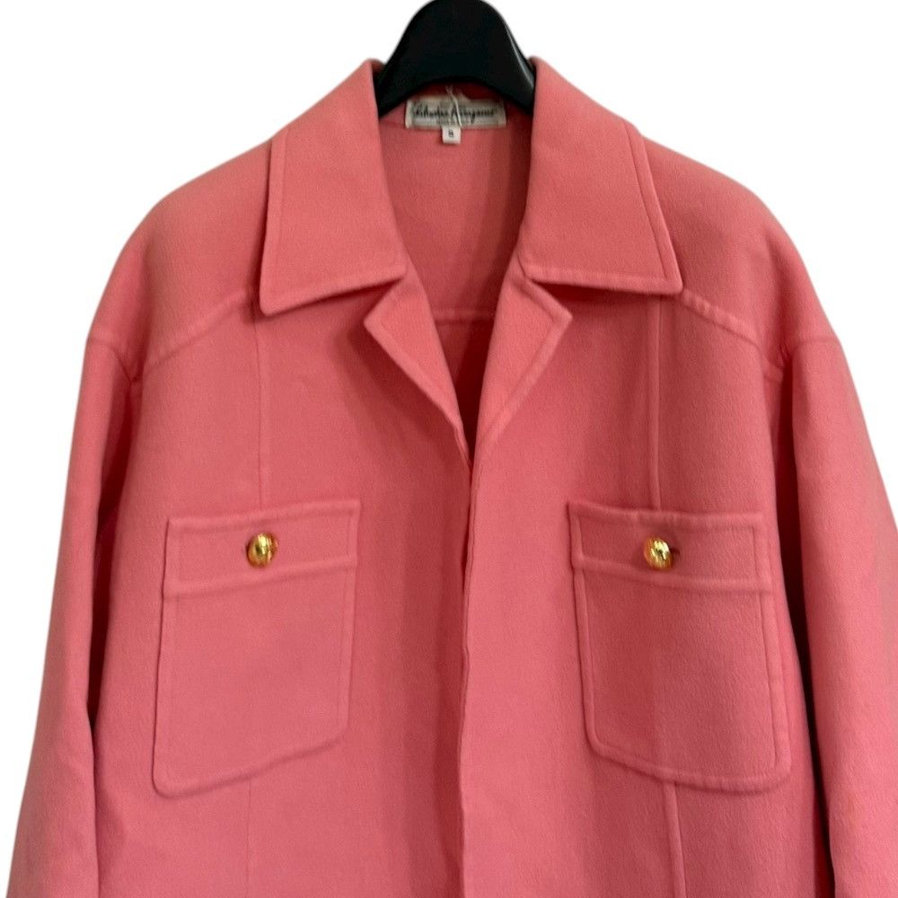 Salvatore Ferragamo Salvatore Ferragamo Salvatore Ferragamo Vintage Wool Coat Others Outerwear DUTY FREE for USA Size ONE SIZE - 4 Thumbnail