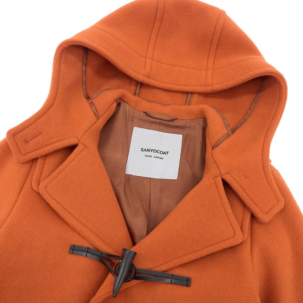 Other Other SANYOCOAT Wool Melton Duffle Coat Leather Outerwear DUTY FREE for USA Size ONE SIZE - 3 Thumbnail