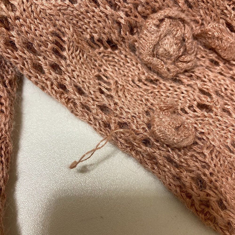 Other Other PINK HOUSE COLLECTION Flower Corsage Knit Cardigan Cotton Tops DUTY FREE for USA Size ONE SIZE - 9 Thumbnail