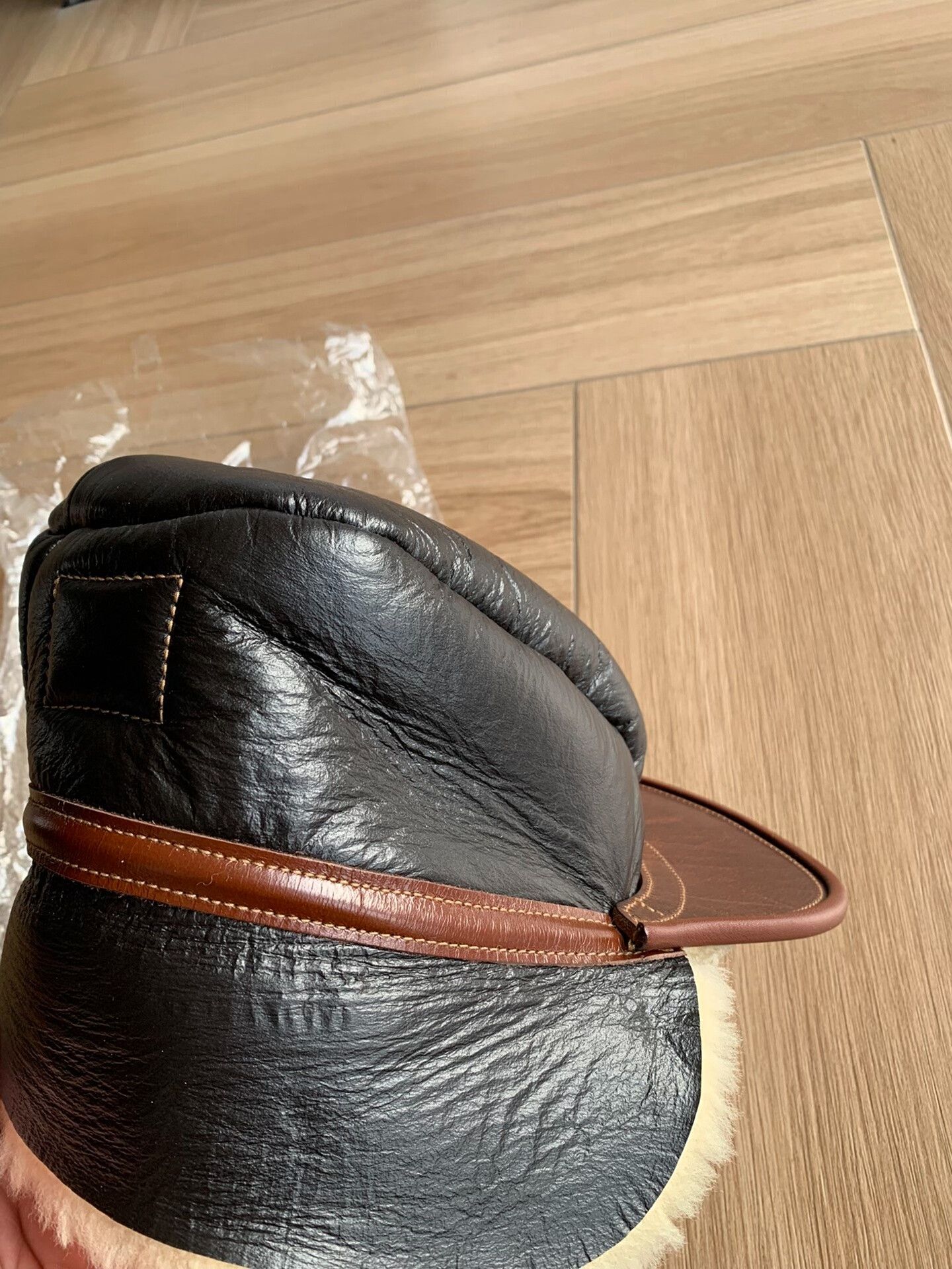 Buzz Rickson's buzz rickson's b-2 leather ear flap cap Size ONE SIZE - 7 Thumbnail