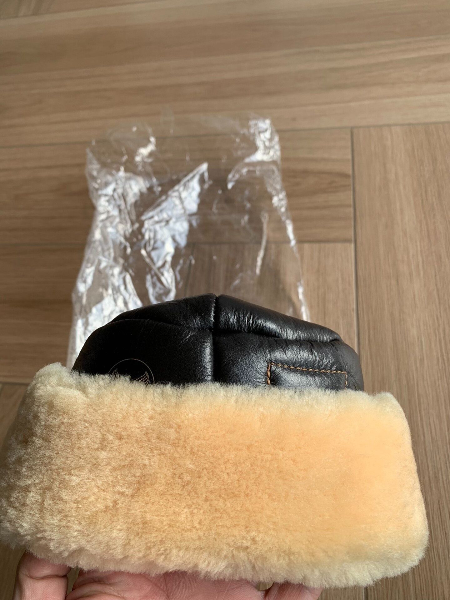 Buzz Rickson's buzz rickson's b-2 leather ear flap cap Size ONE SIZE - 4 Thumbnail