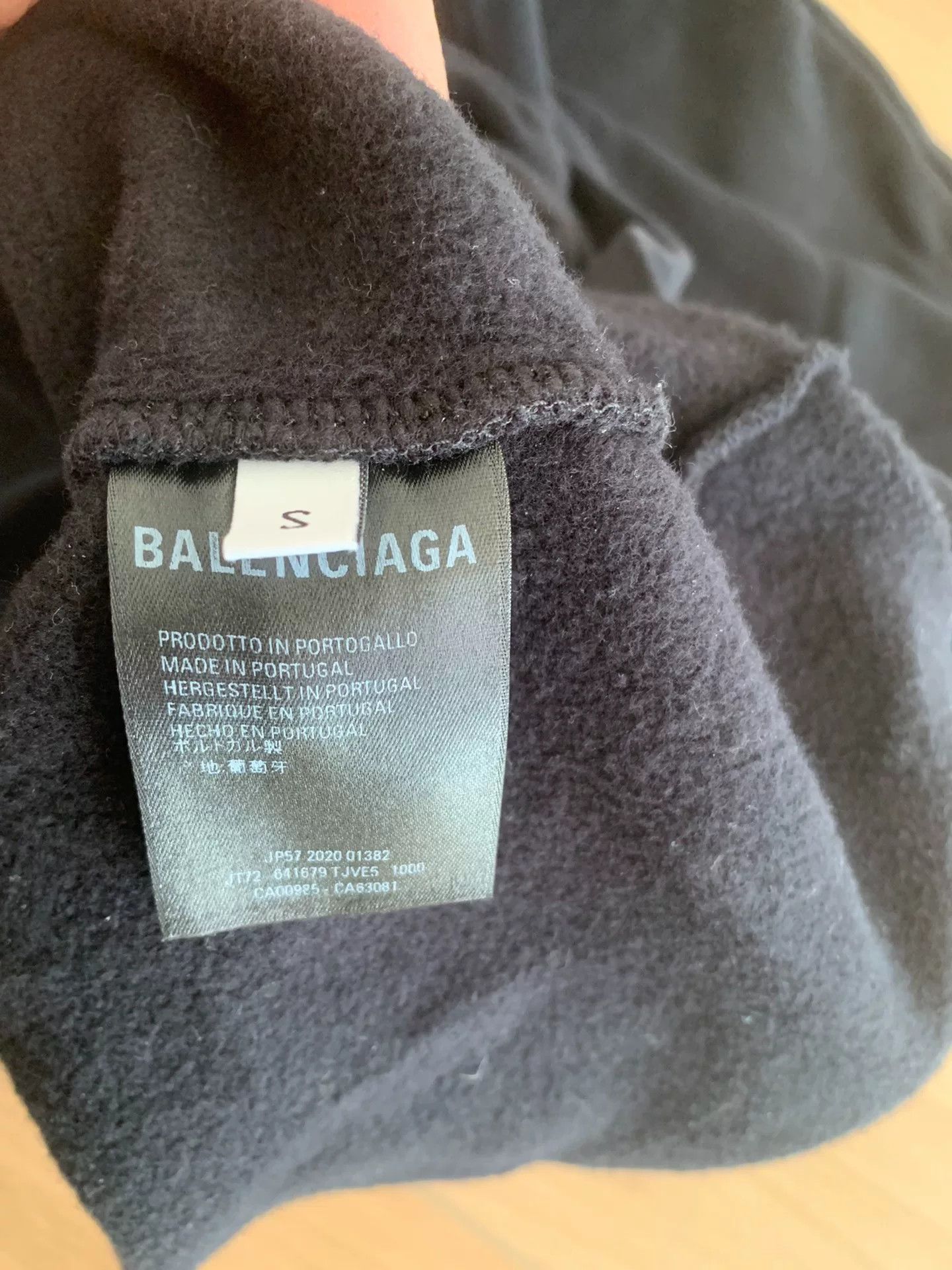 Balenciaga balenciaga black hoodie size small Size US S / EU 44-46 / 1 - 4 Thumbnail
