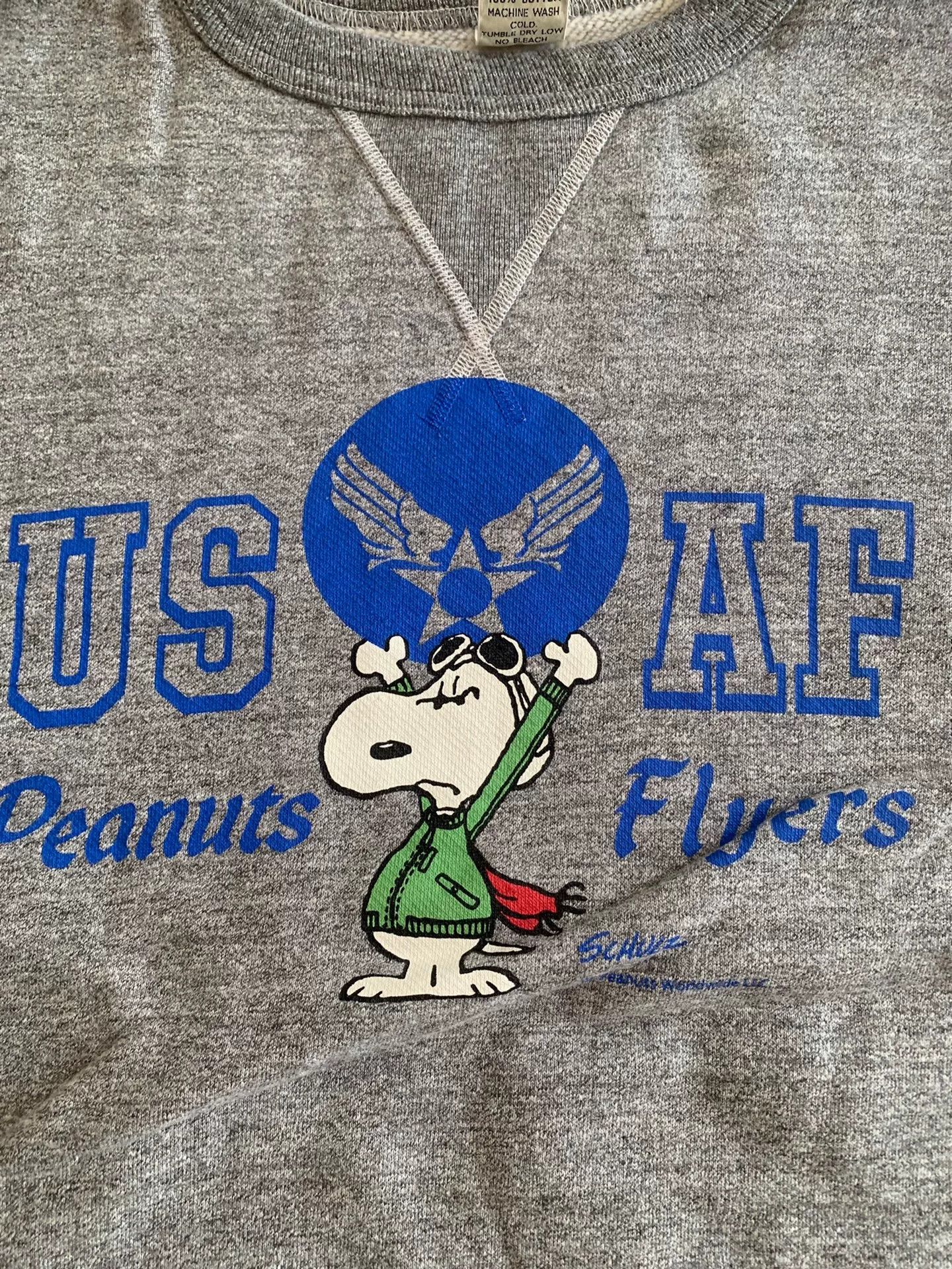 Buzz Rickson's snoopy collaboration gray sweatshirt by buzz rickson Size US XXL / EU 58 / 5 - 3 Thumbnail
