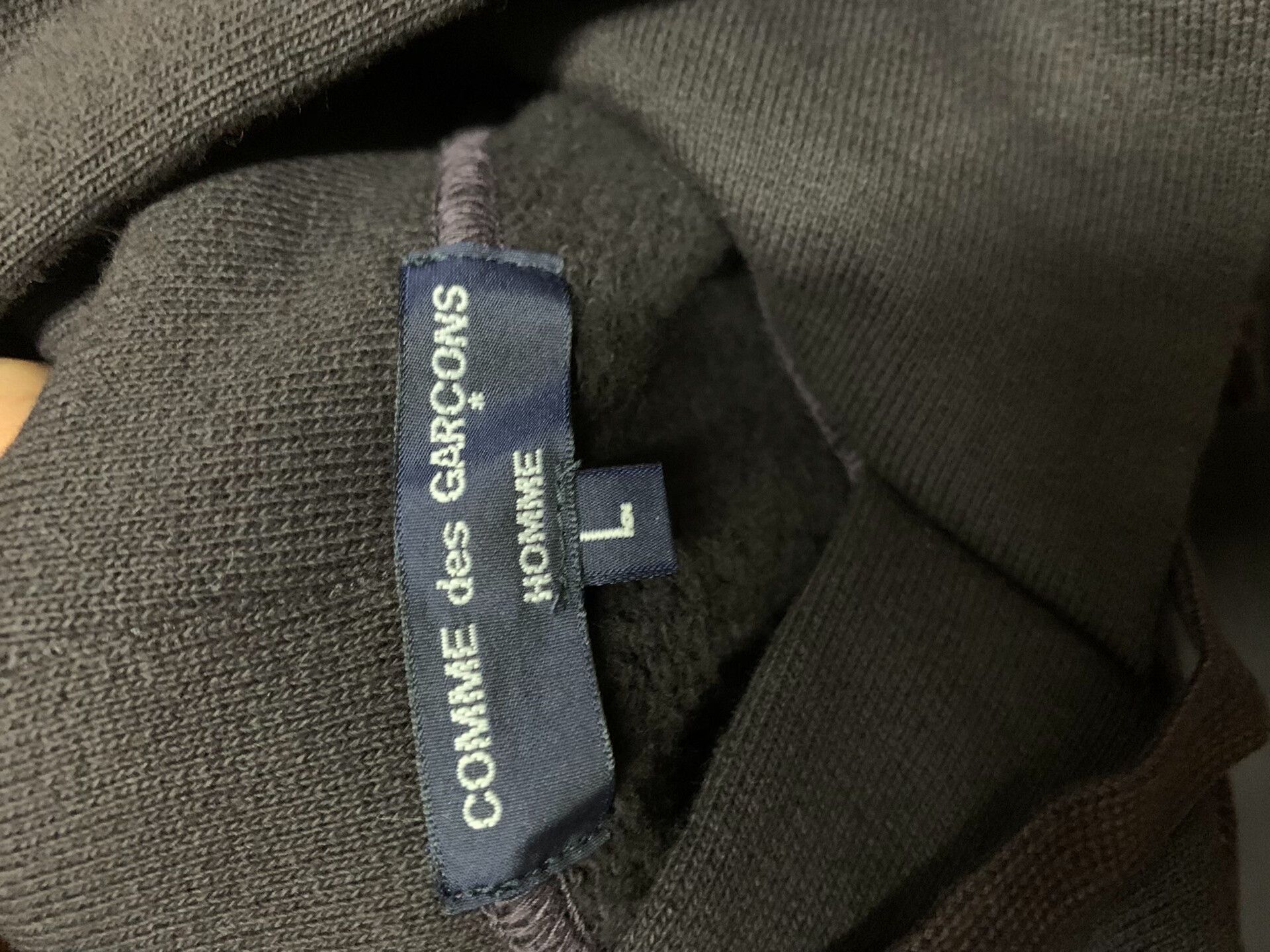 Comme des Garcons cdg homme black purple hoodie sweatshirt Size US L / EU 52-54 / 3 - 3 Thumbnail