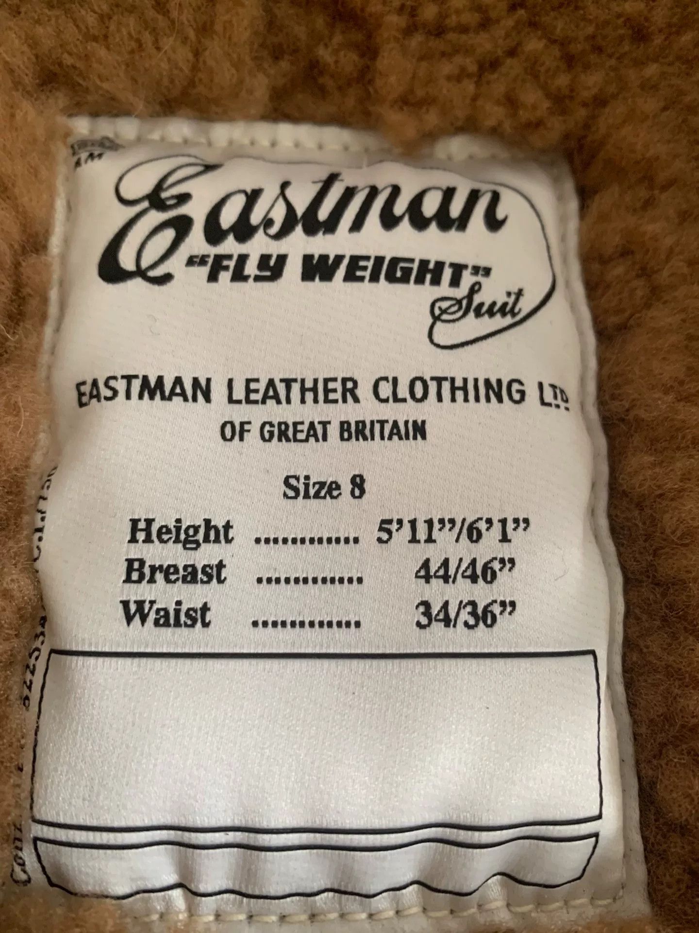 Eastman Leather Clothing vintage raf shearling flight jacket Size US L / EU 52-54 / 3 - 4 Thumbnail