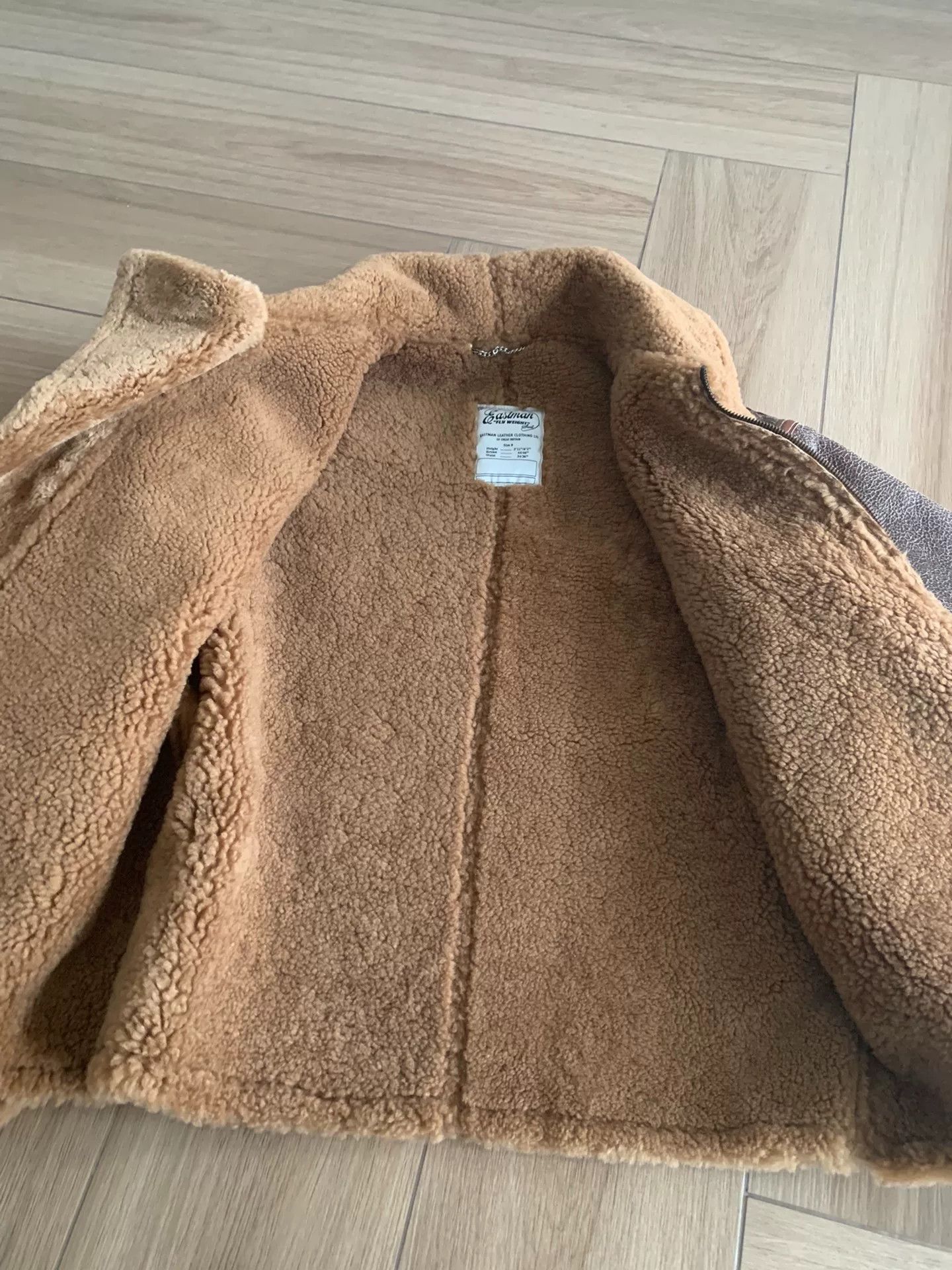 Eastman Leather Clothing vintage raf shearling flight jacket Size US L / EU 52-54 / 3 - 3 Thumbnail