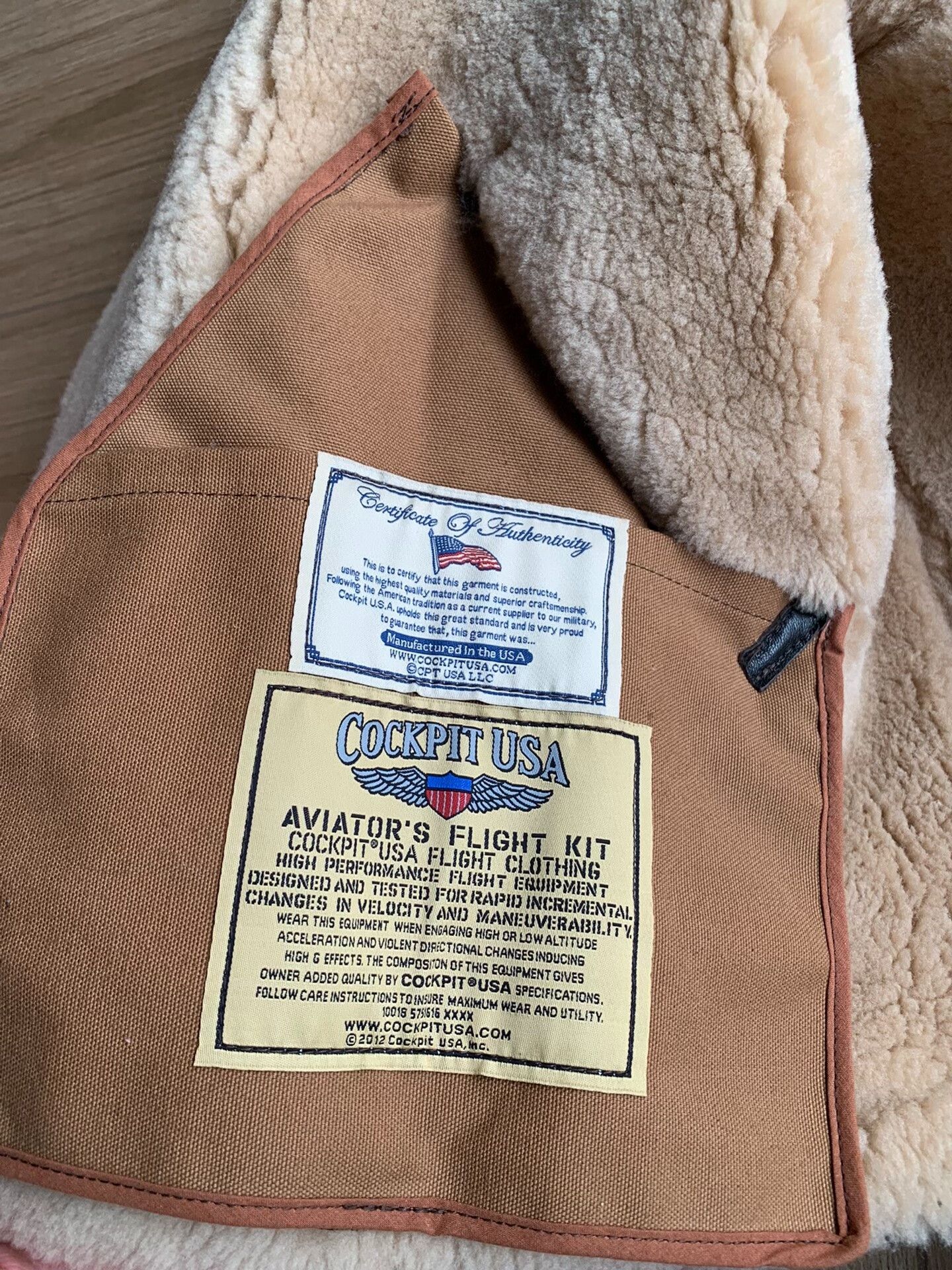 Cockpit USA authentic cockpit usa b3 bomber leather jacket Size US XXL / EU 58 / 5 - 4 Thumbnail