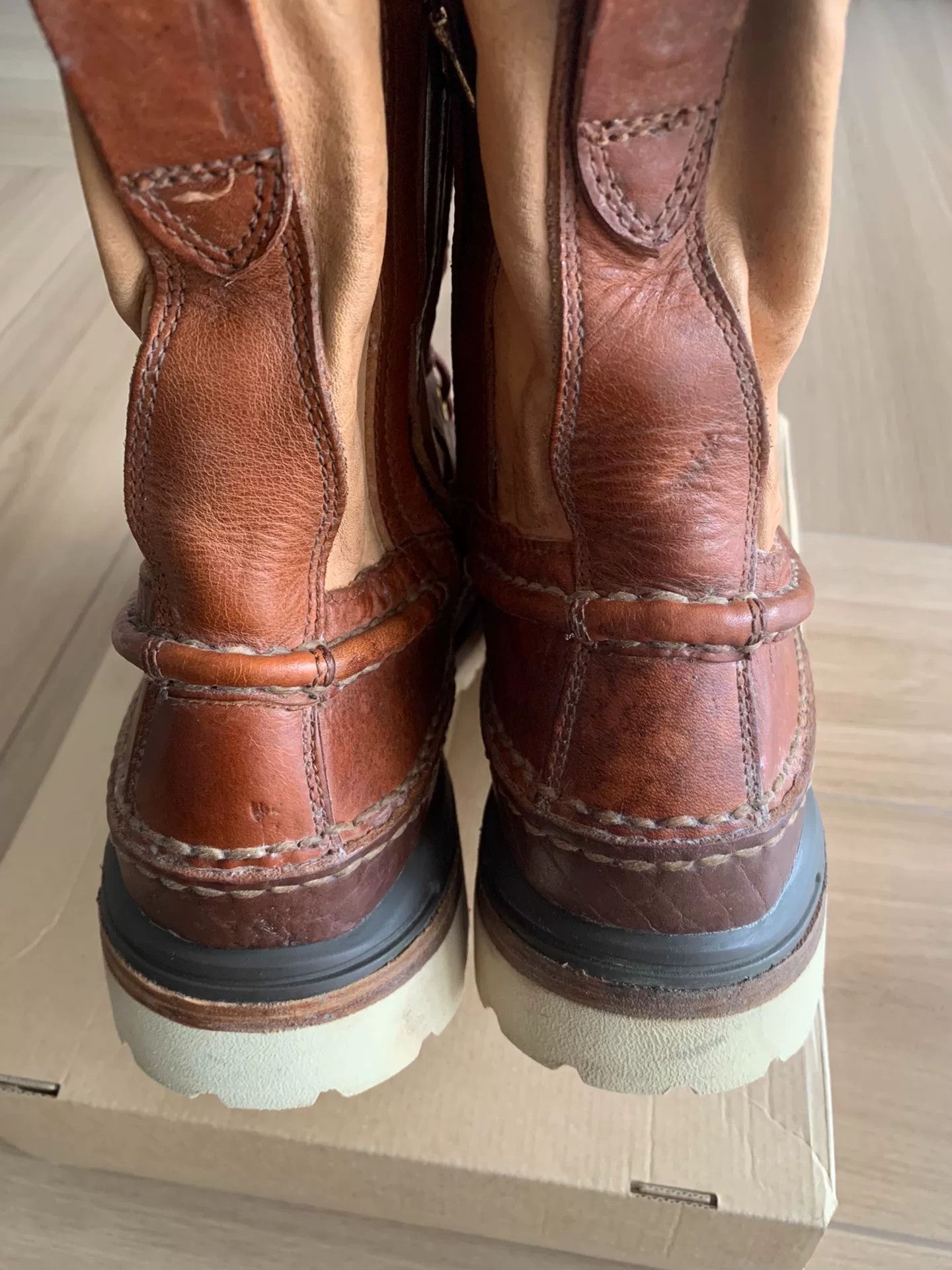 Visvim visvim grizzly boots vintage brown leather footwear Size US 10.5 / EU 43-44 - 4 Thumbnail