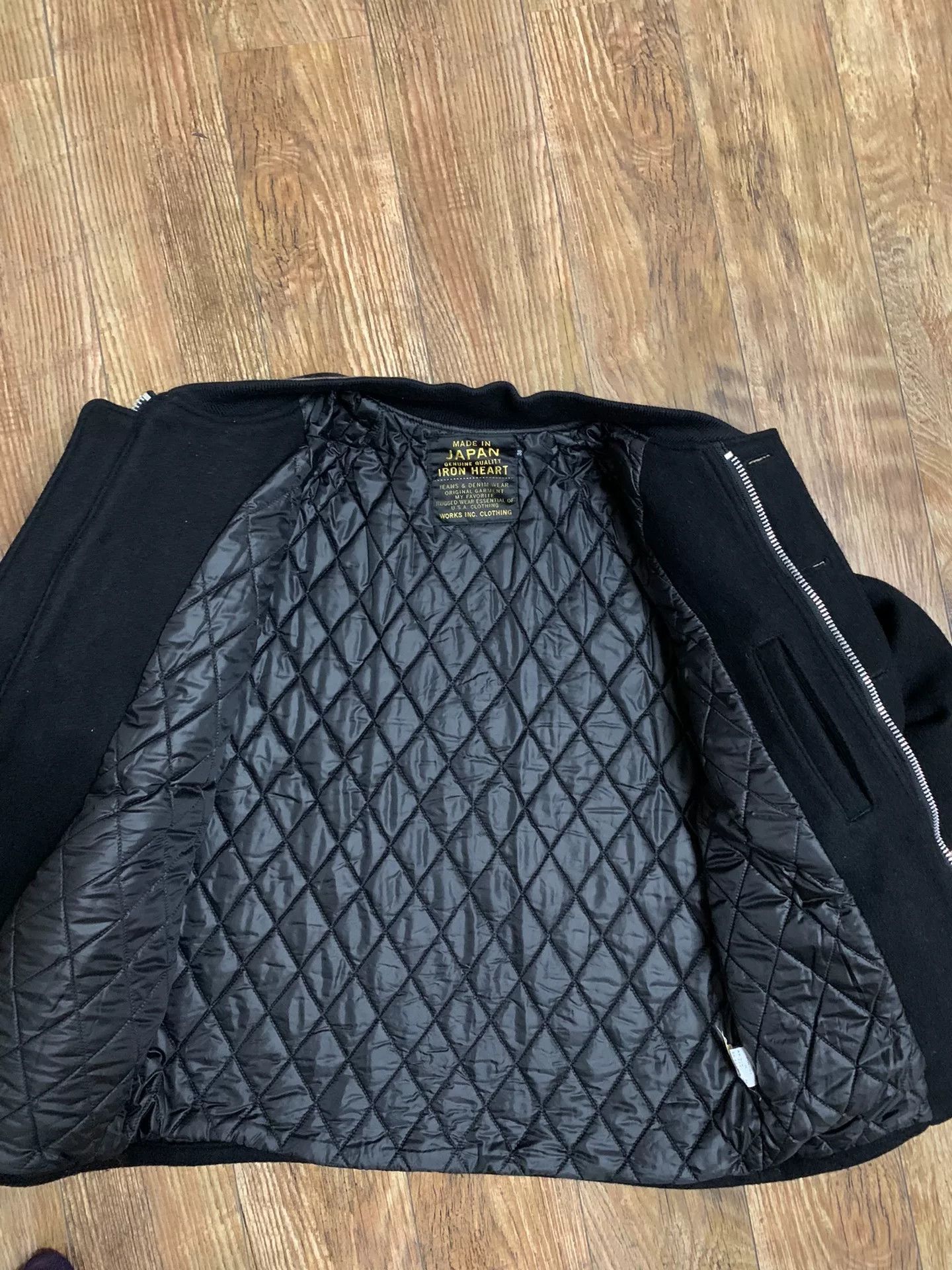 Iron Heart black wool baseball jacket by iron heart Size US M / EU 48-50 / 2 - 5 Thumbnail