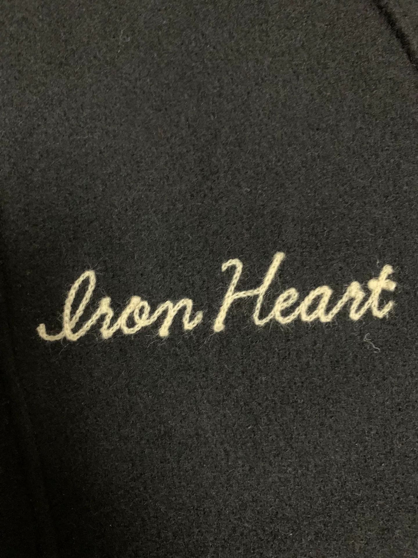 Iron Heart black wool baseball jacket by iron heart Size US M / EU 48-50 / 2 - 3 Thumbnail