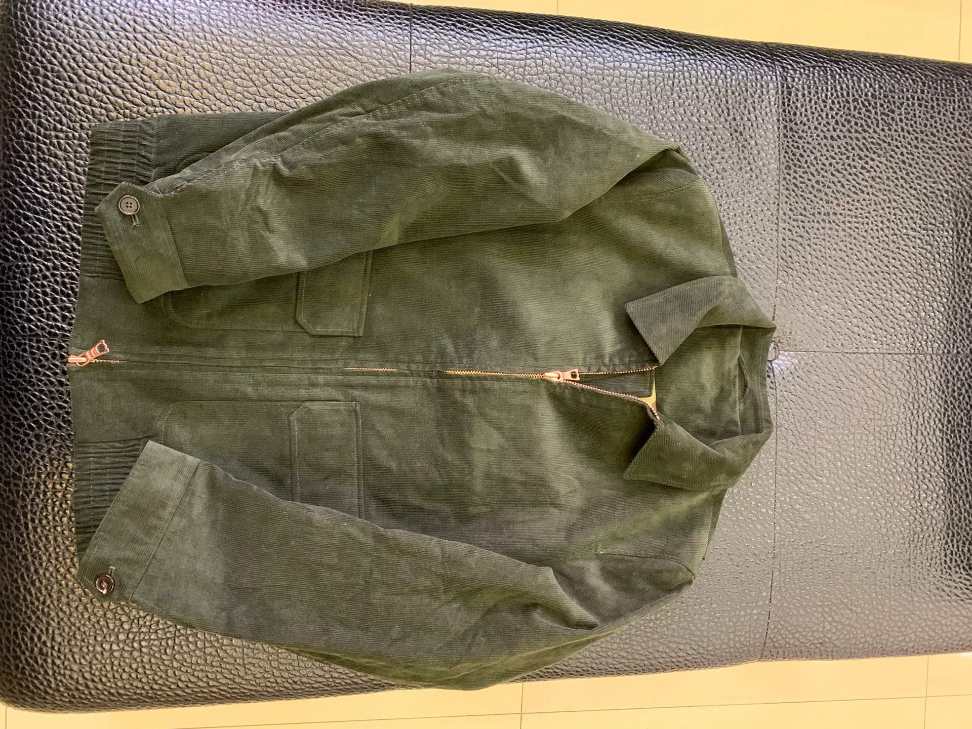 Engineered Garments men's classic A2 bomber jacket in olive Size US XXL / EU 58 / 5 - 3 Thumbnail