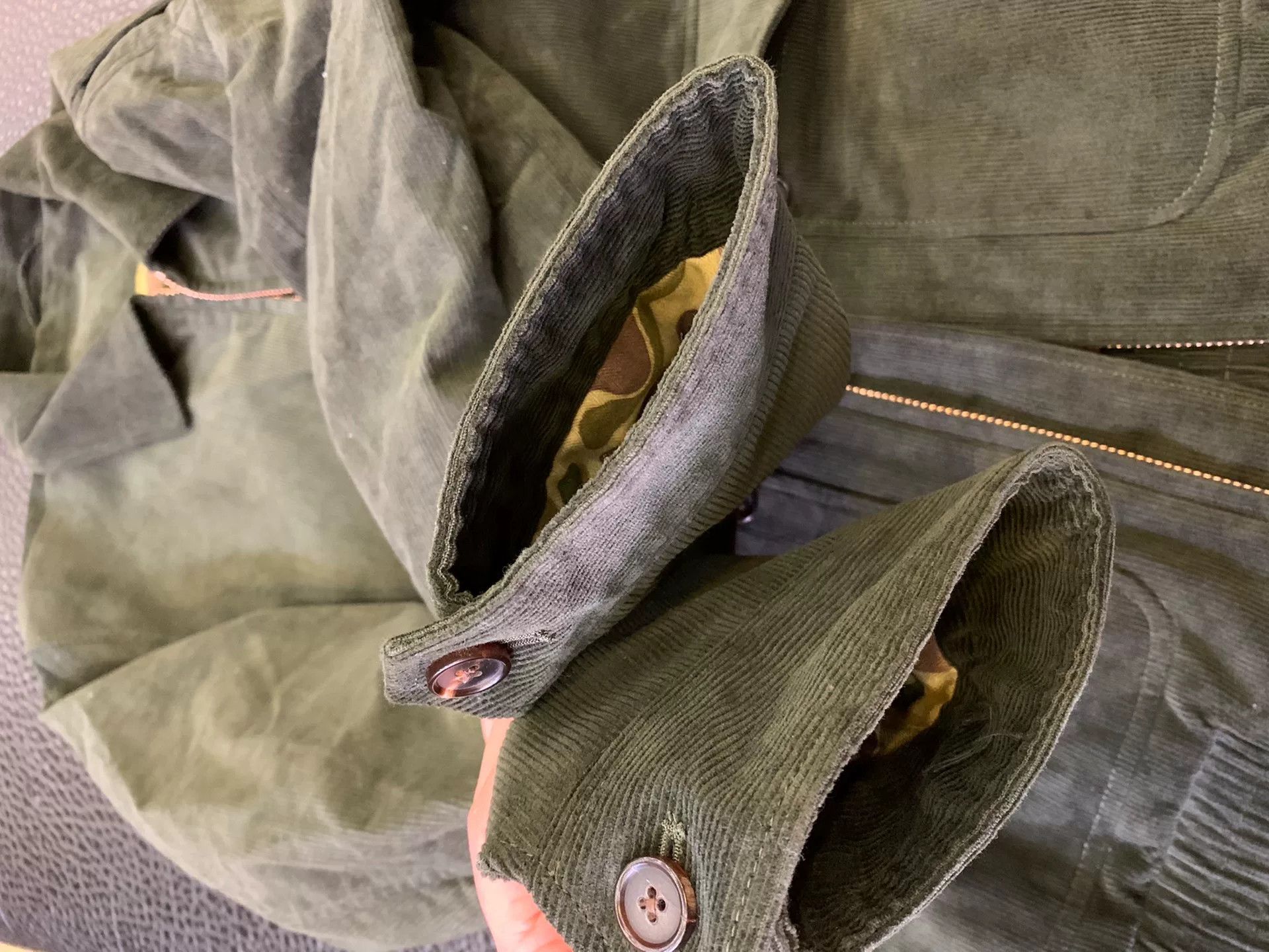 Engineered Garments men's classic A2 bomber jacket in olive Size US XXL / EU 58 / 5 - 7 Thumbnail