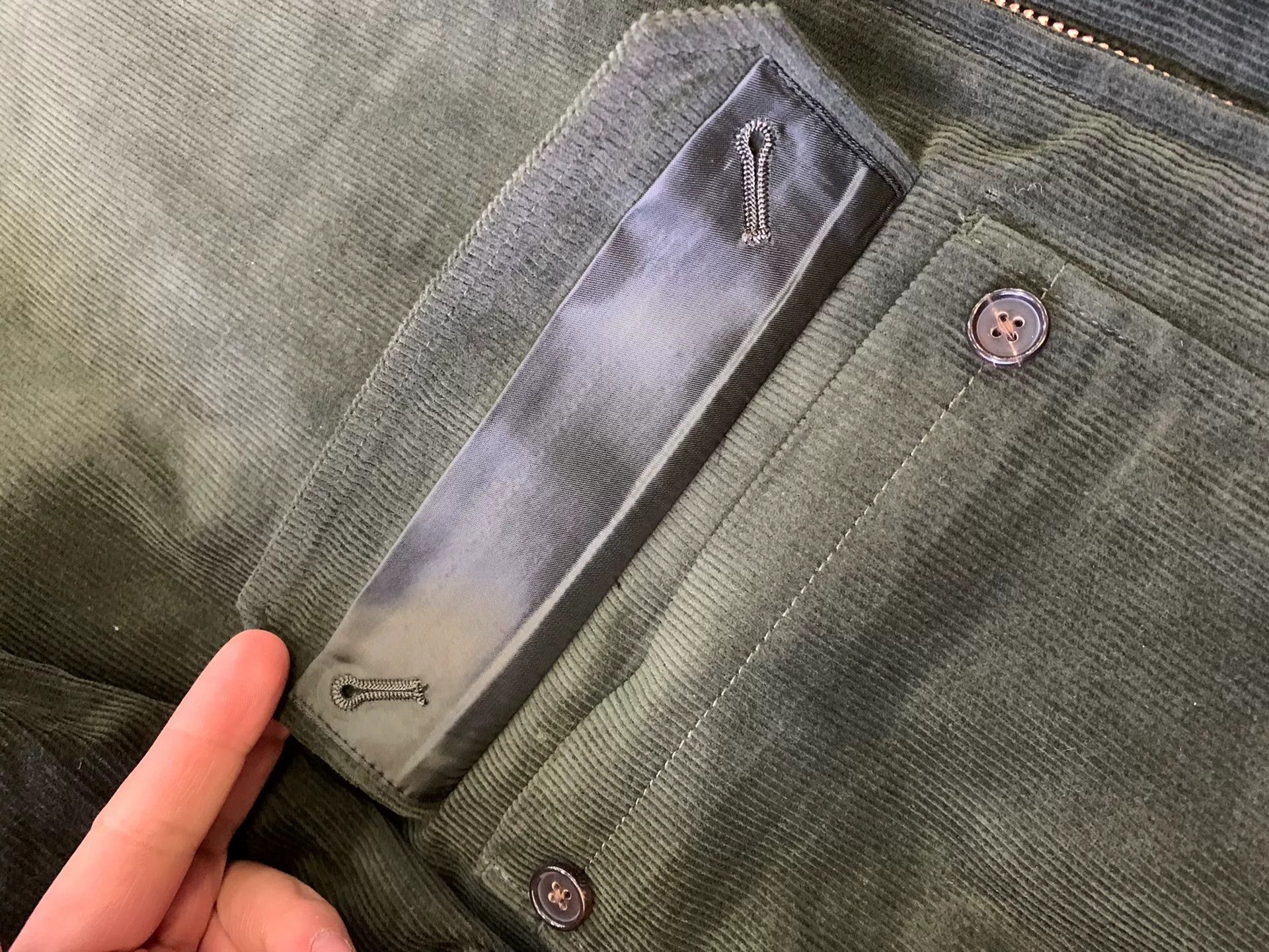 Engineered Garments men's classic A2 bomber jacket in olive Size US XXL / EU 58 / 5 - 6 Thumbnail