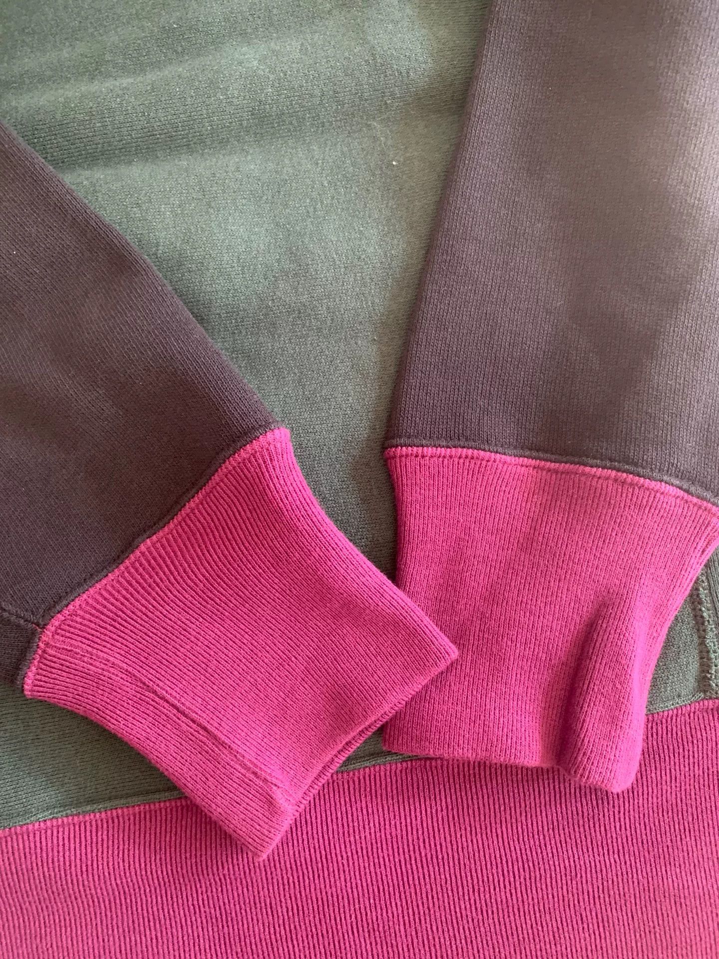 Champion champion color-blocked sweatshirt in green and purple Size US XL / EU 56 / 4 - 3 Thumbnail