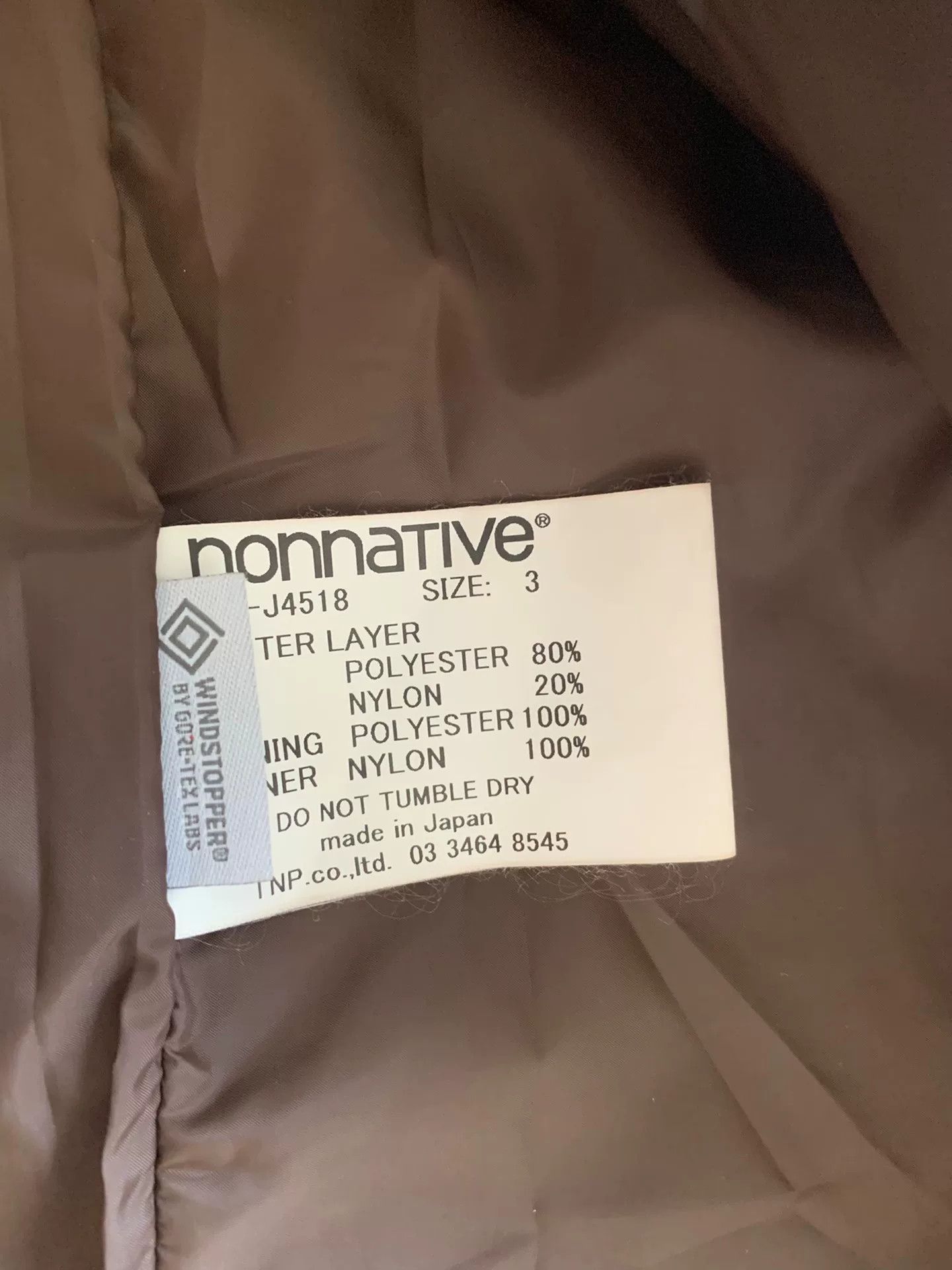Nonnative nonnative trooper coat in waterproof brown Size US L / EU 52-54 / 3 - 4 Thumbnail