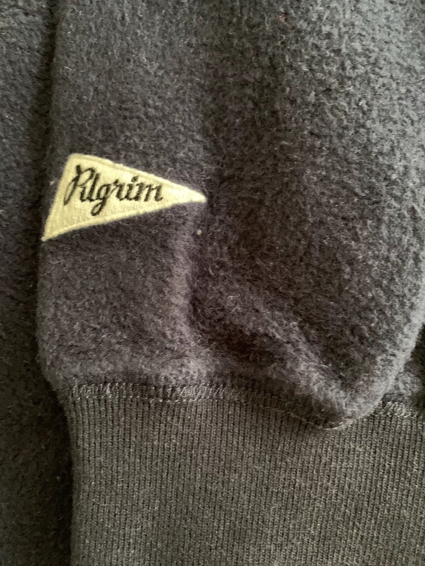 Pilgrim Surf + Supply navy fleece sweatshirt for men Size US L / EU 52-54 / 3 - 4 Thumbnail
