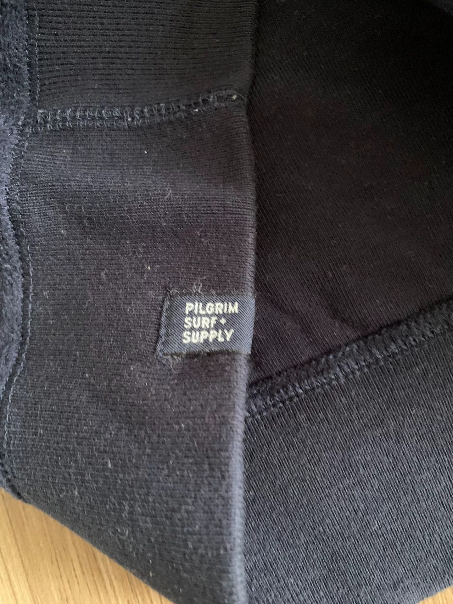 Pilgrim Surf + Supply navy fleece sweatshirt for men Size US L / EU 52-54 / 3 - 6 Thumbnail