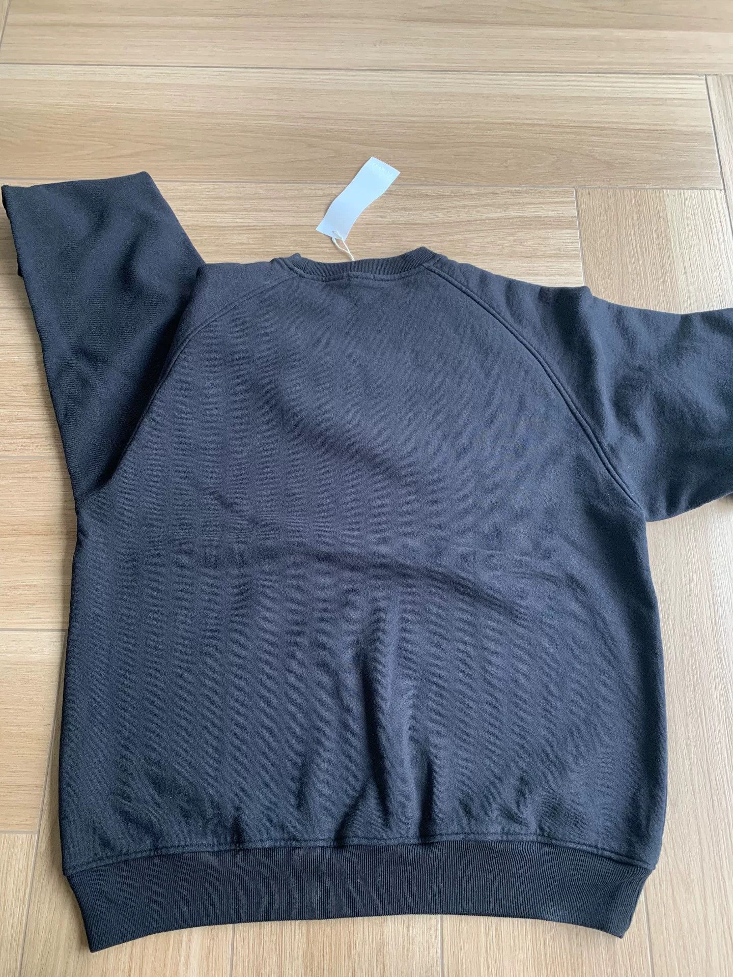 Comoli black crew neck sweatshirt with fleece lining Size US L / EU 52-54 / 3 - 2 Thumbnail