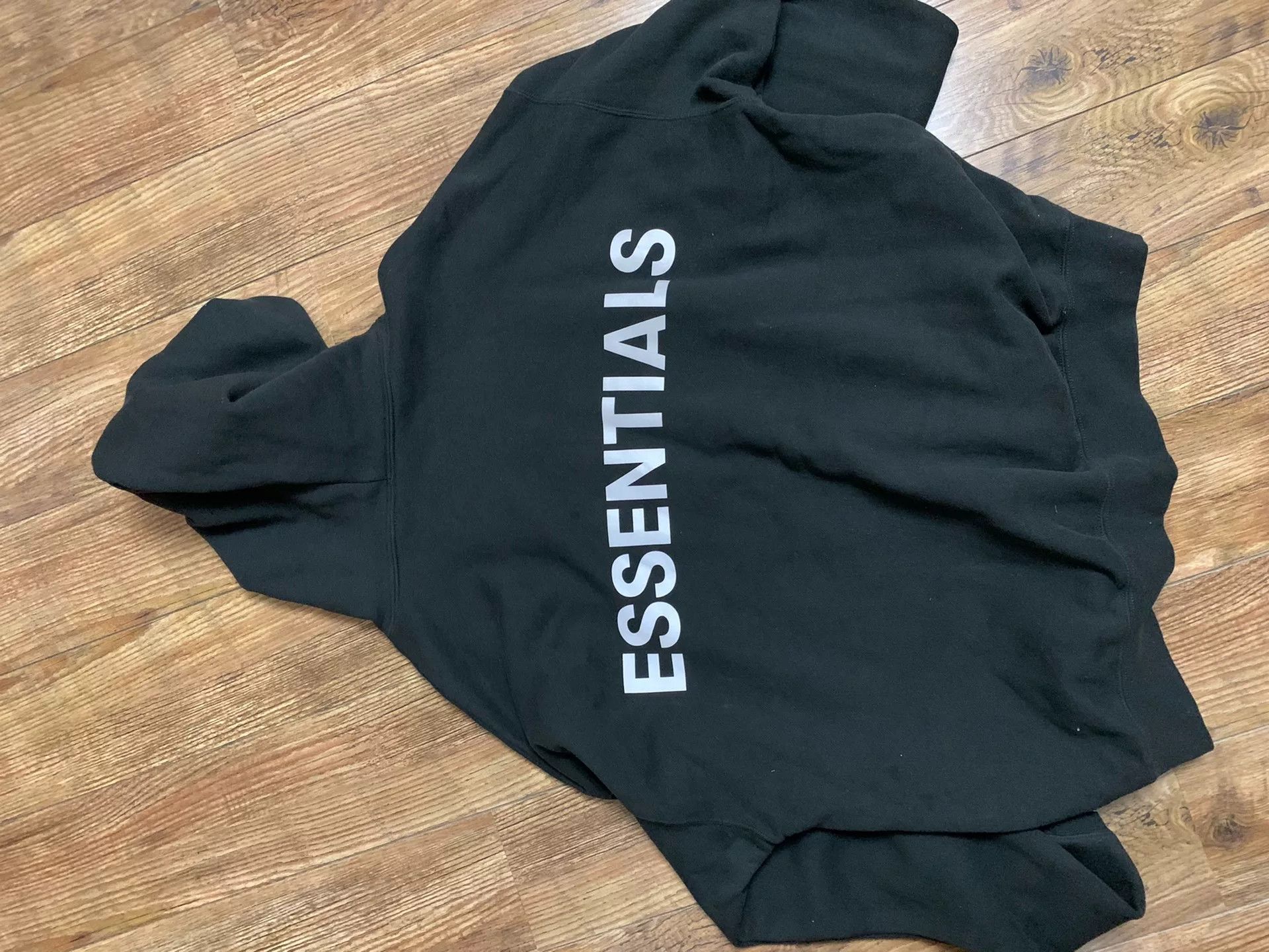Essentials essentials fear of god black hoodie Size US XL / EU 56 / 4 - 7 Thumbnail