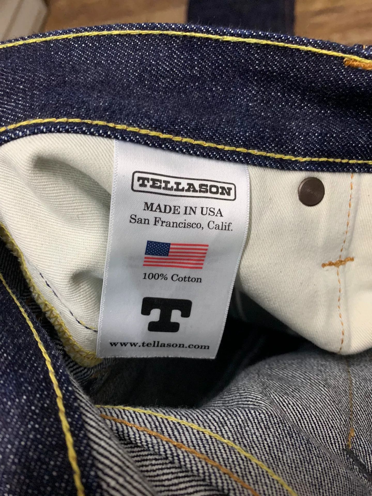 Tellason tellason ladbroke denim pants 16.5oz Size US 33 - 8 Thumbnail