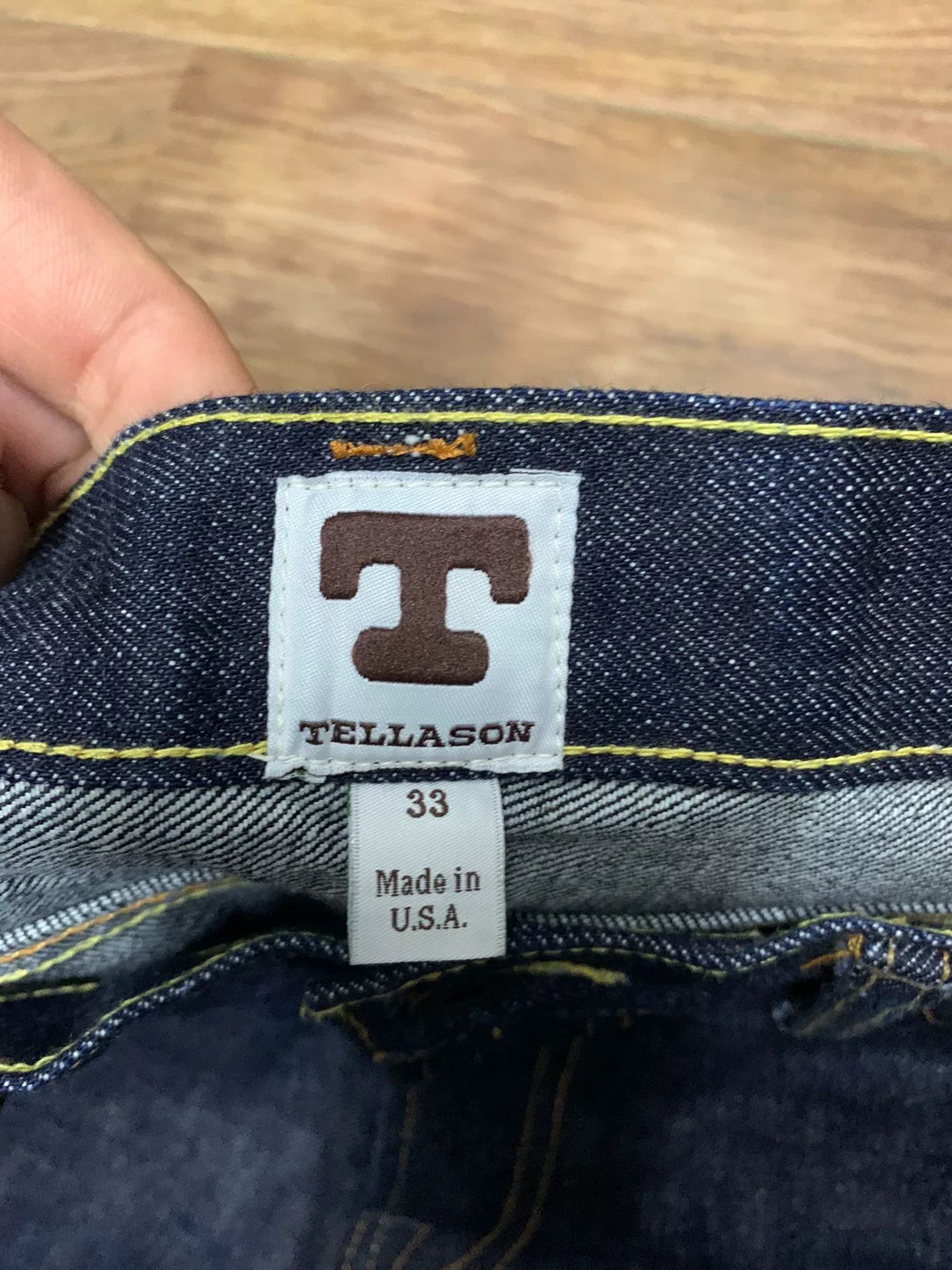 Tellason tellason ladbroke denim pants 16.5oz Size US 33 - 5 Thumbnail