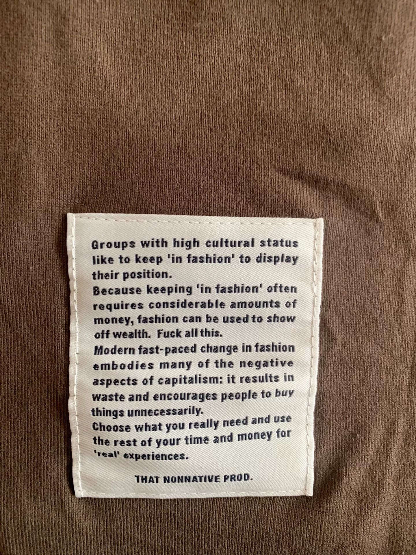 Nonnative nonnative short sleeve t-shirt in brown Size US L / EU 52-54 / 3 - 6 Thumbnail