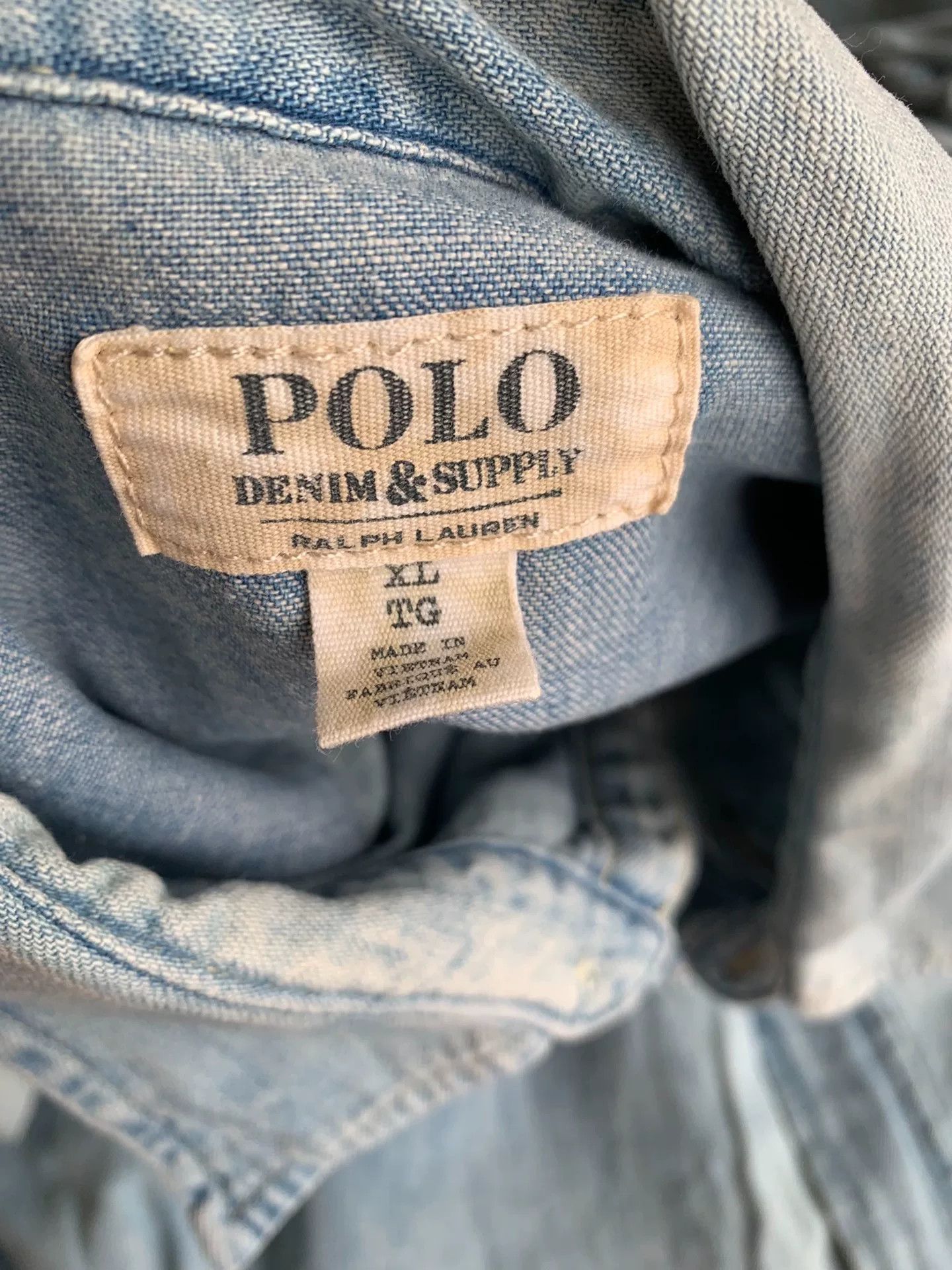 Polo Ralph Lauren vintage polo ralph lauren denim shirt xl Size US XL / EU 56 / 4 - 3 Thumbnail