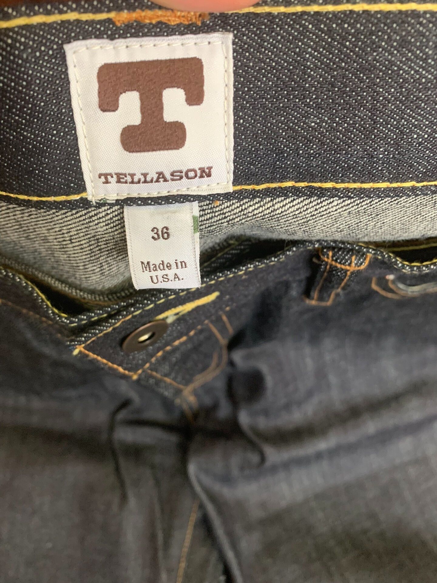 Tellason Tellason Vintage Raw Denim Jeans 14.75oz Size US 36 / EU 52 - 2 Thumbnail