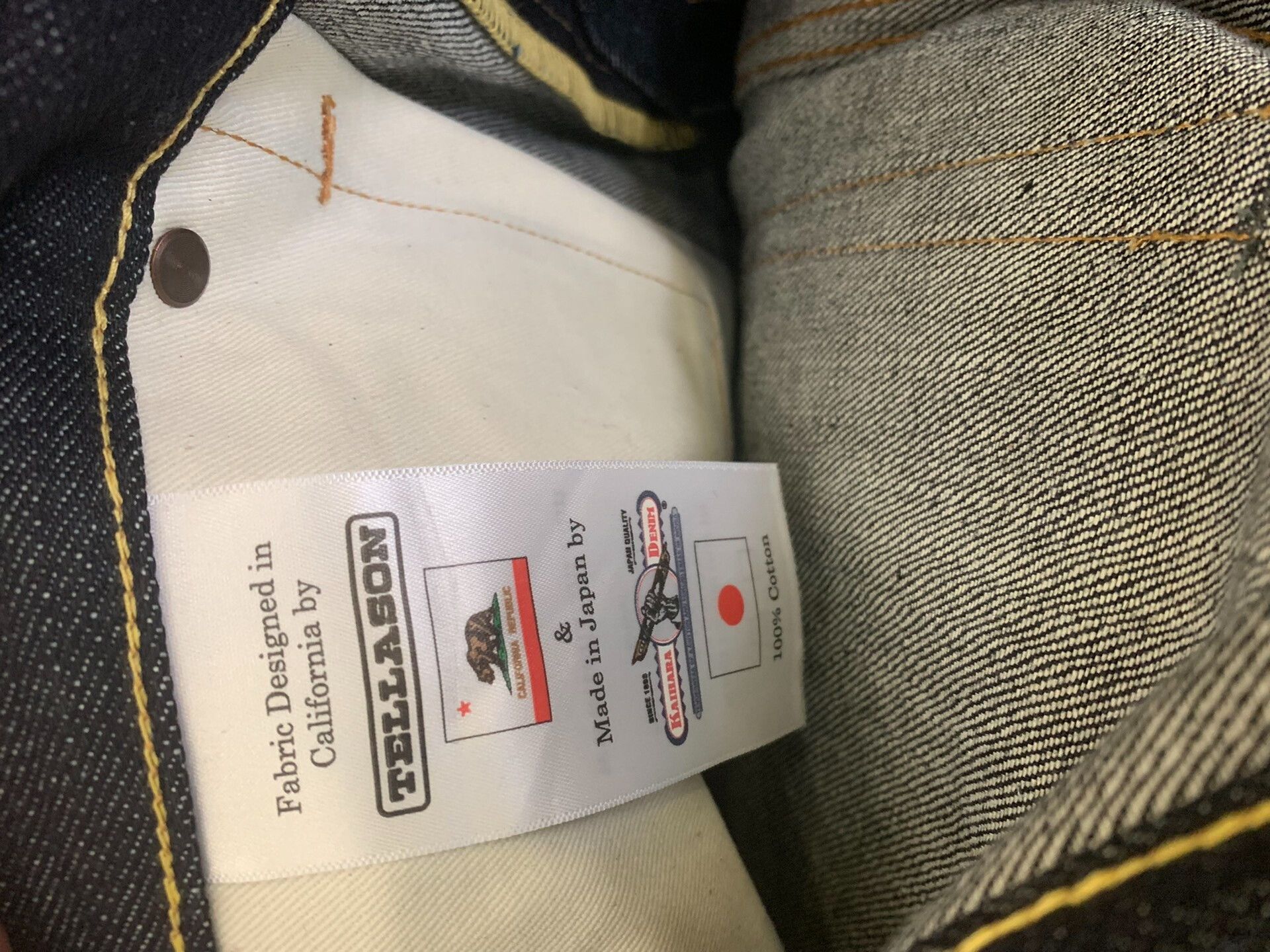 Tellason Tellason Vintage Raw Denim Jeans 14.75oz Size US 36 / EU 52 - 5 Thumbnail