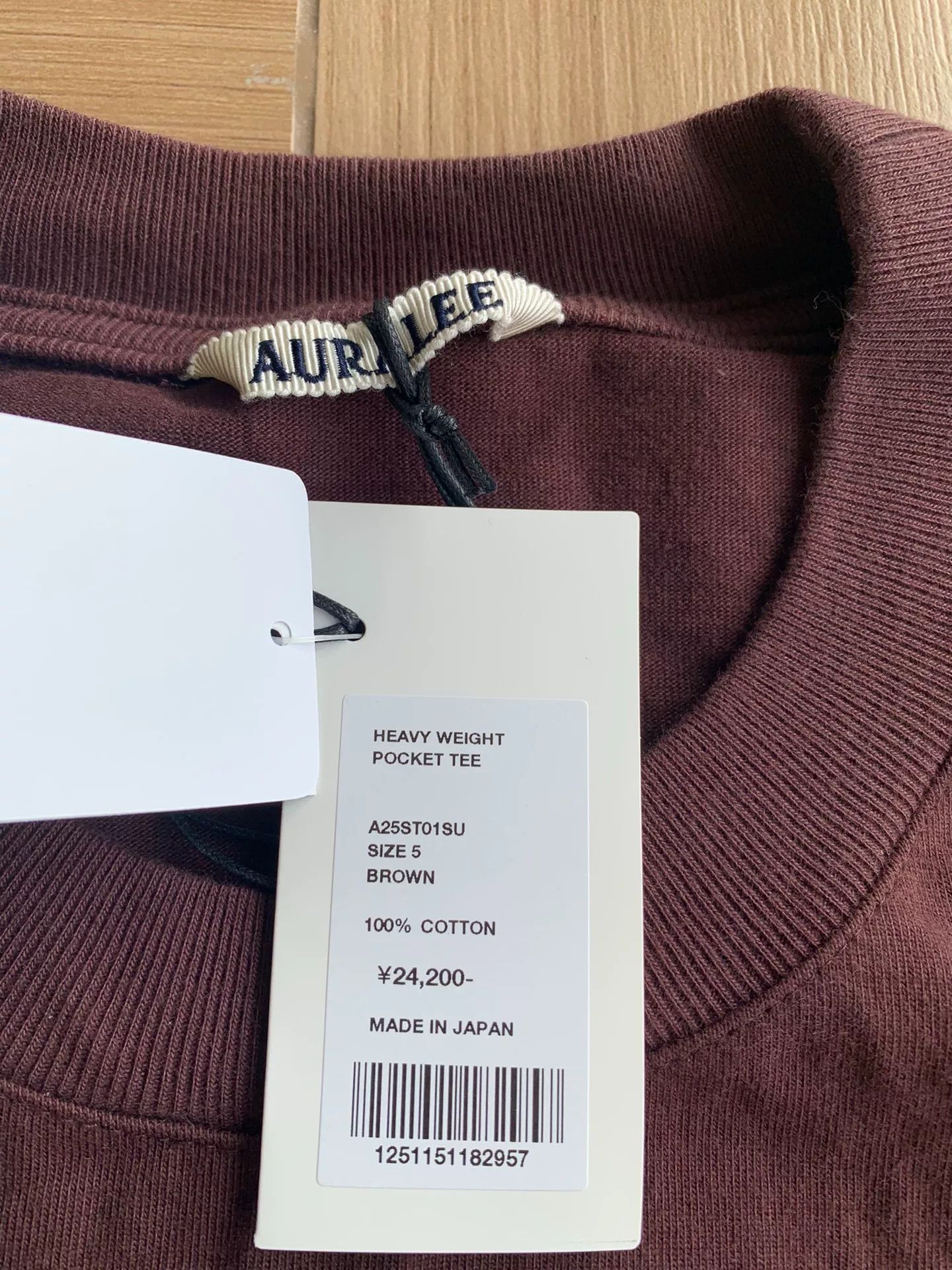 Auralee aura lee heavy weight pocket tee shirt Size US L / EU 52-54 / 3 - 2 Thumbnail