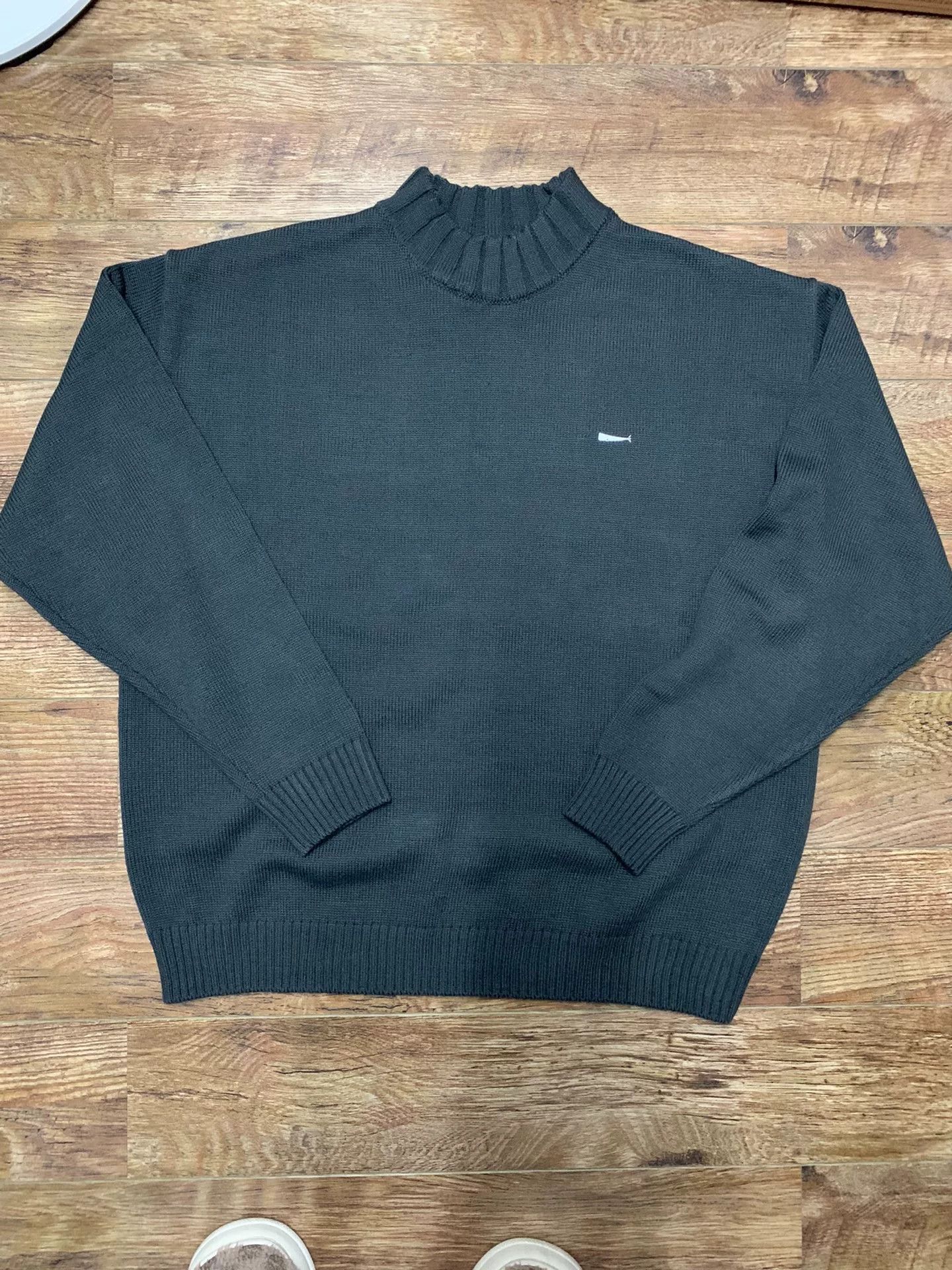 Descendant gray strand mock neck knitted sweater for men Size US M / EU 48-50 / 2 - 3 Thumbnail
