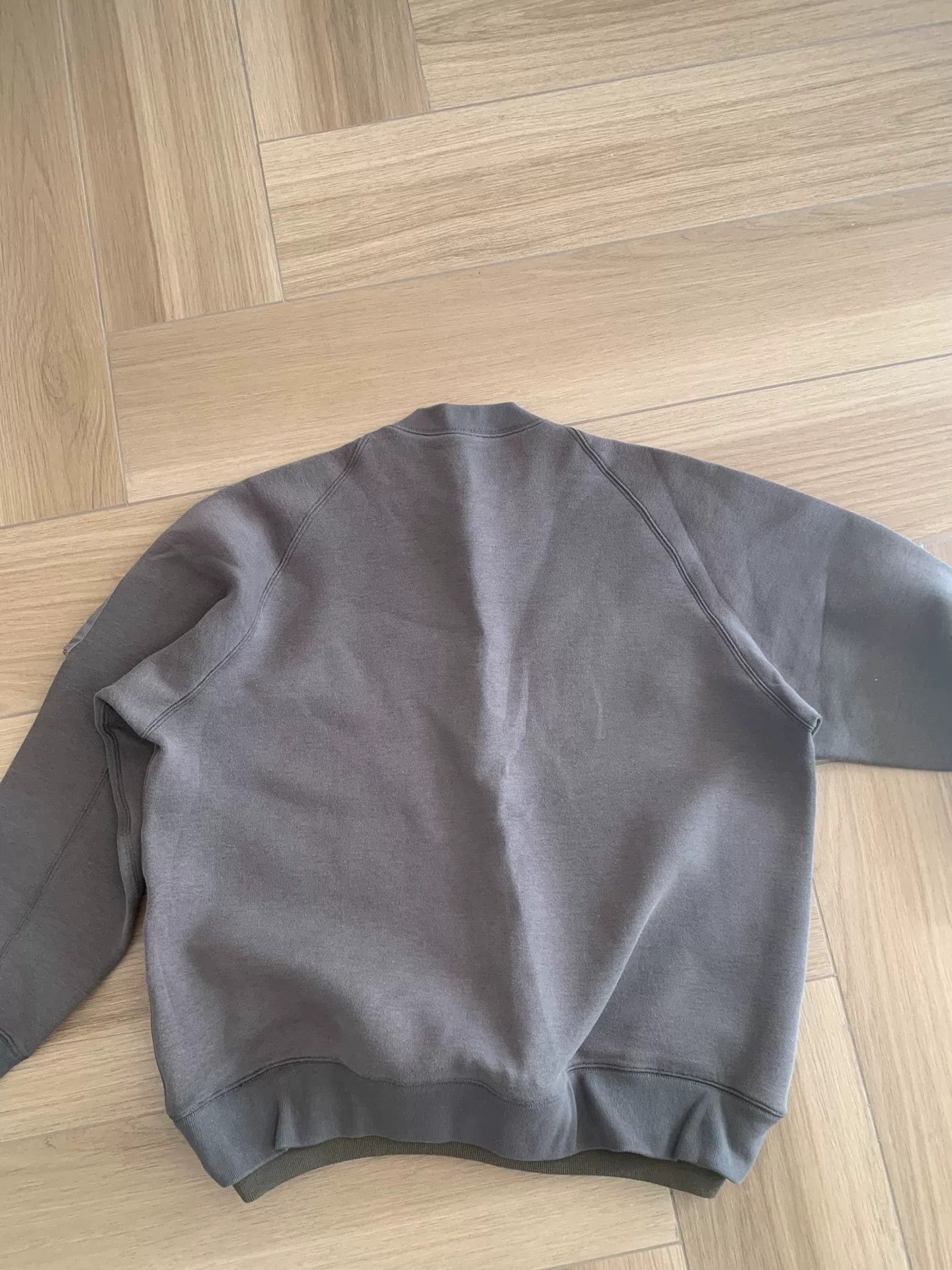 Sacai sacai sponge nylon sweatshirt in gray brown Size US L / EU 52-54 / 3 - 8 Thumbnail