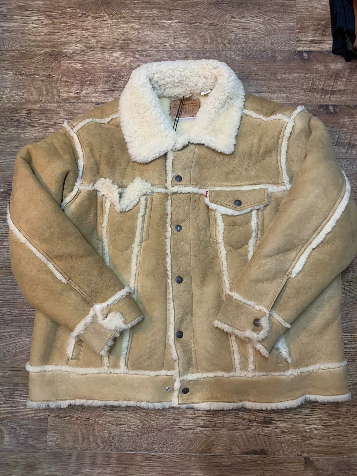 Levi's stylish levi's wool shearling jacket for men Size US XL / EU 56 / 4 - 2 Thumbnail