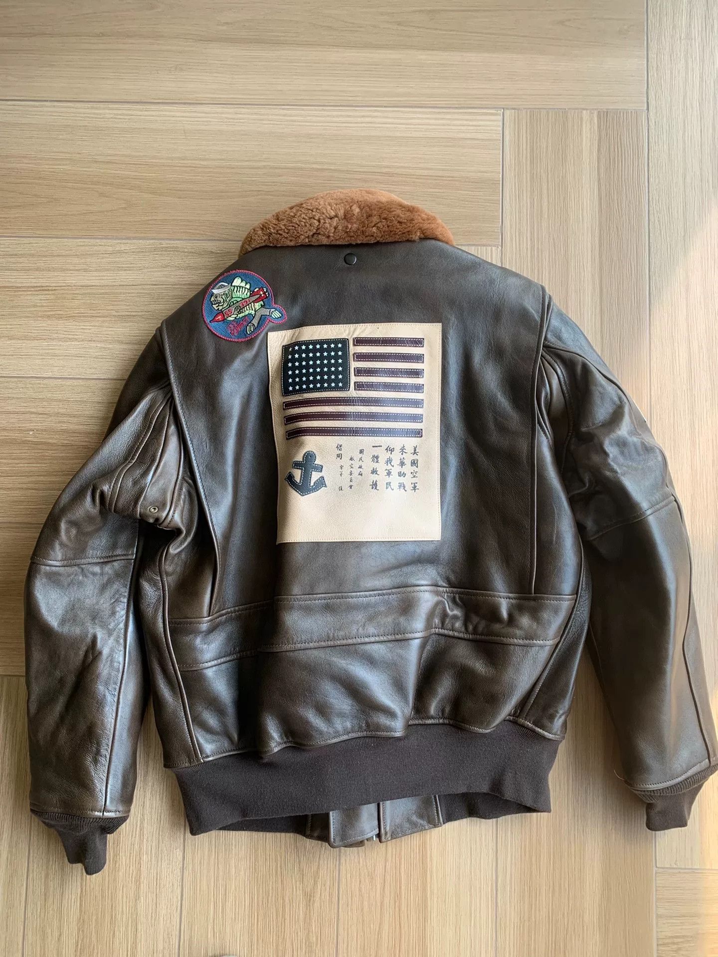 Cockpit USA Cockpit USA G1 Vintage Shearling Flight Jacket Size US XL / EU 56 / 4 - 2 Thumbnail