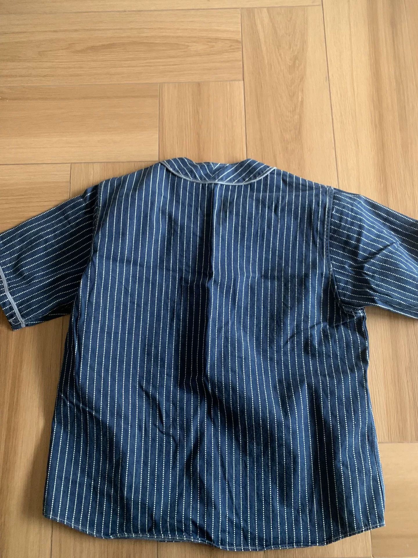 COLIMBO baseball style striped button-up shirt Size US XXL / EU 58 / 5 - 5 Thumbnail