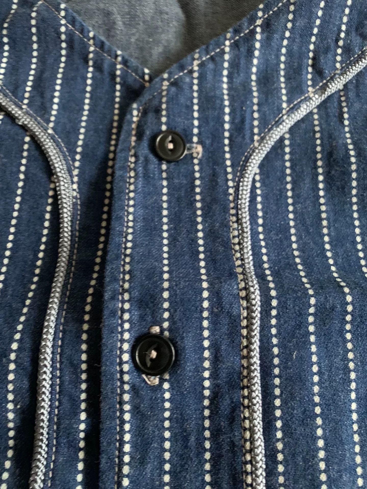COLIMBO baseball style striped button-up shirt Size US XXL / EU 58 / 5 - 3 Thumbnail
