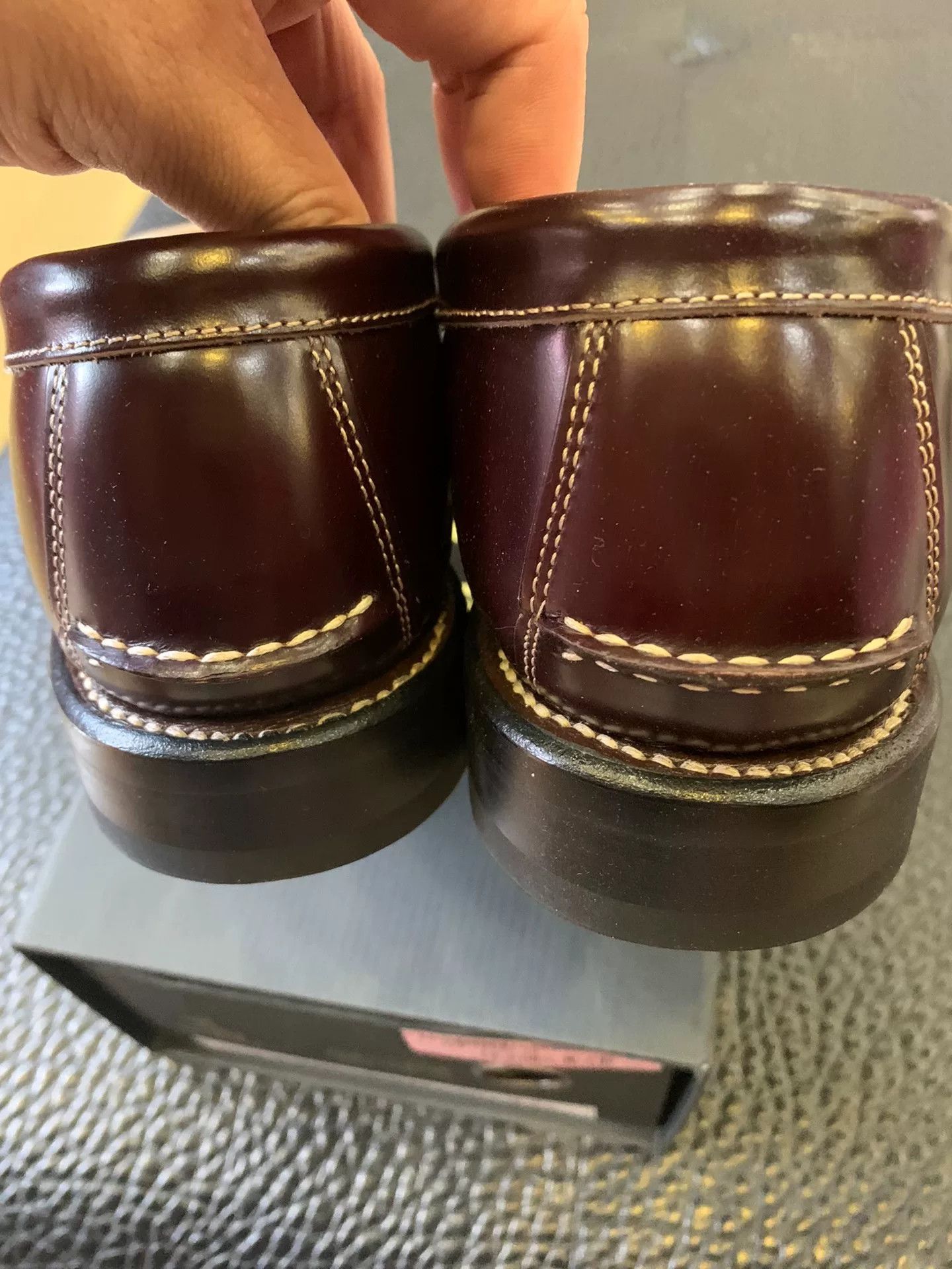 REGAL glad hand regal leather loafers in maroon Size US 10 / EU 43 - 3 Thumbnail