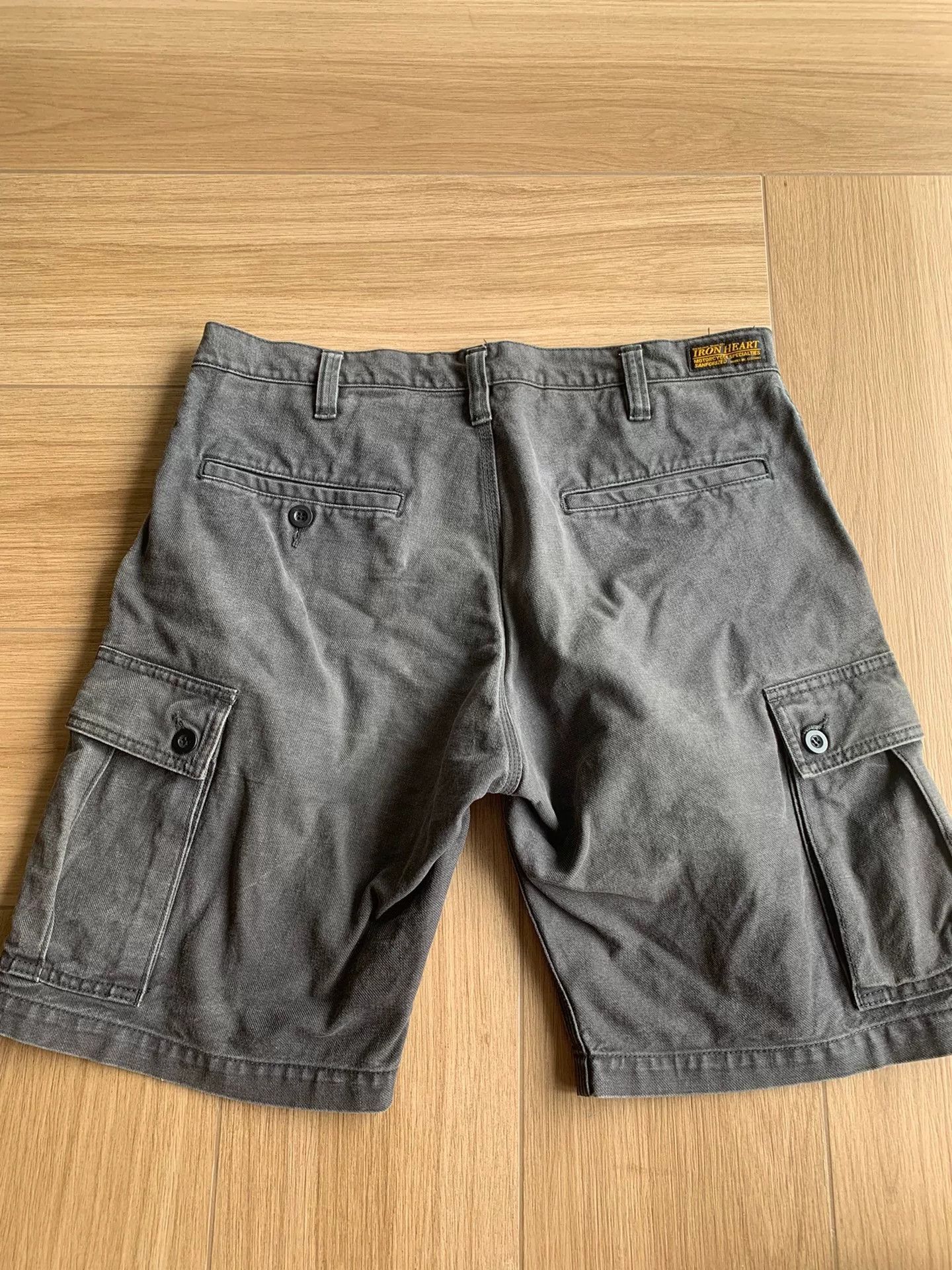 Iron Heart iron heart cargo shorts in charcoal color Size US 36 / EU 52 - 2 Thumbnail