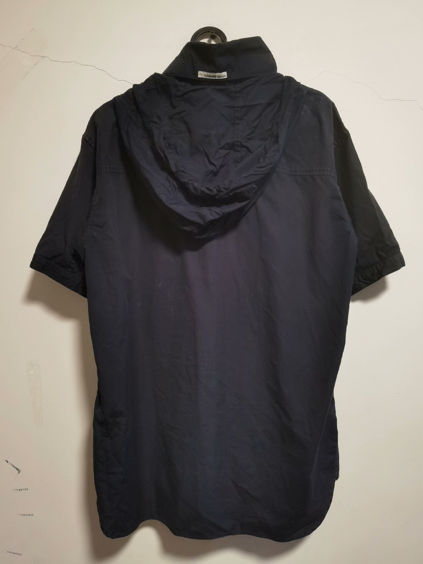 Number (N)ine vintage number nine short sleeve hooded shirt Size US L / EU 52-54 / 3 - 2 Thumbnail