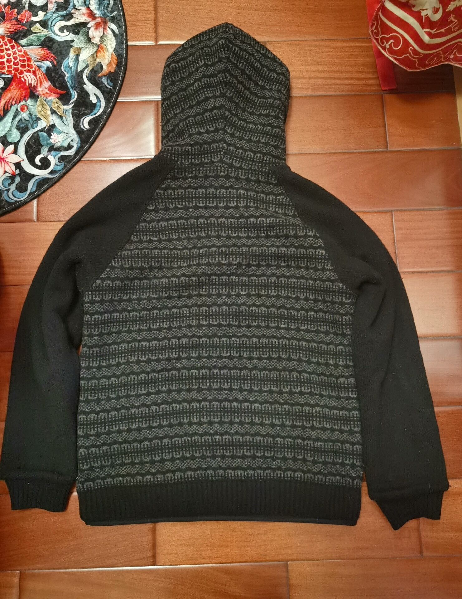 Undercover undercover wool knit hoodie with razor pattern Size US M / EU 48-50 / 2 - 2 Thumbnail