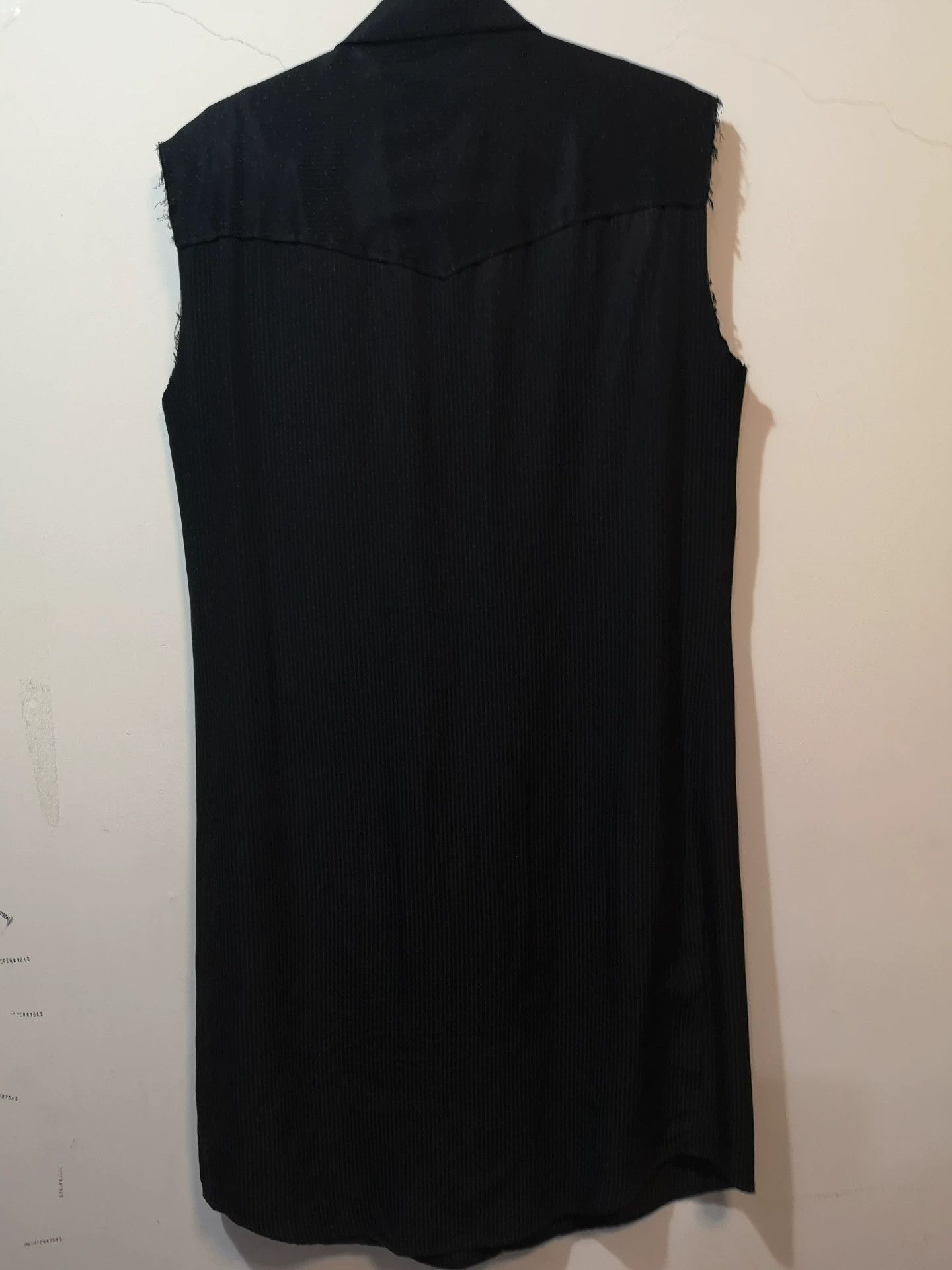 Number (N)ine sleeveless long black dress with stripes Size S / US 4 / IT 40 - 2 Thumbnail