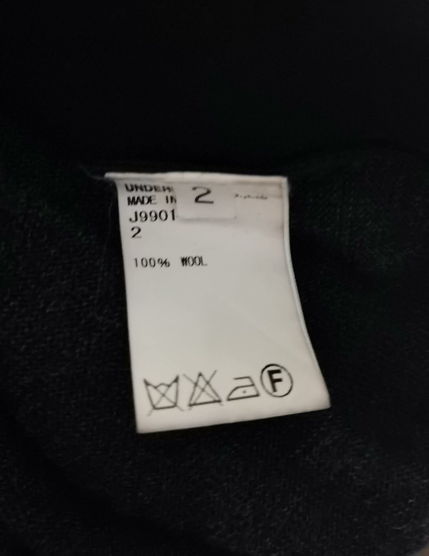 Undercover black v-neck knit sweater with logo Size US M / EU 48-50 / 2 - 5 Thumbnail