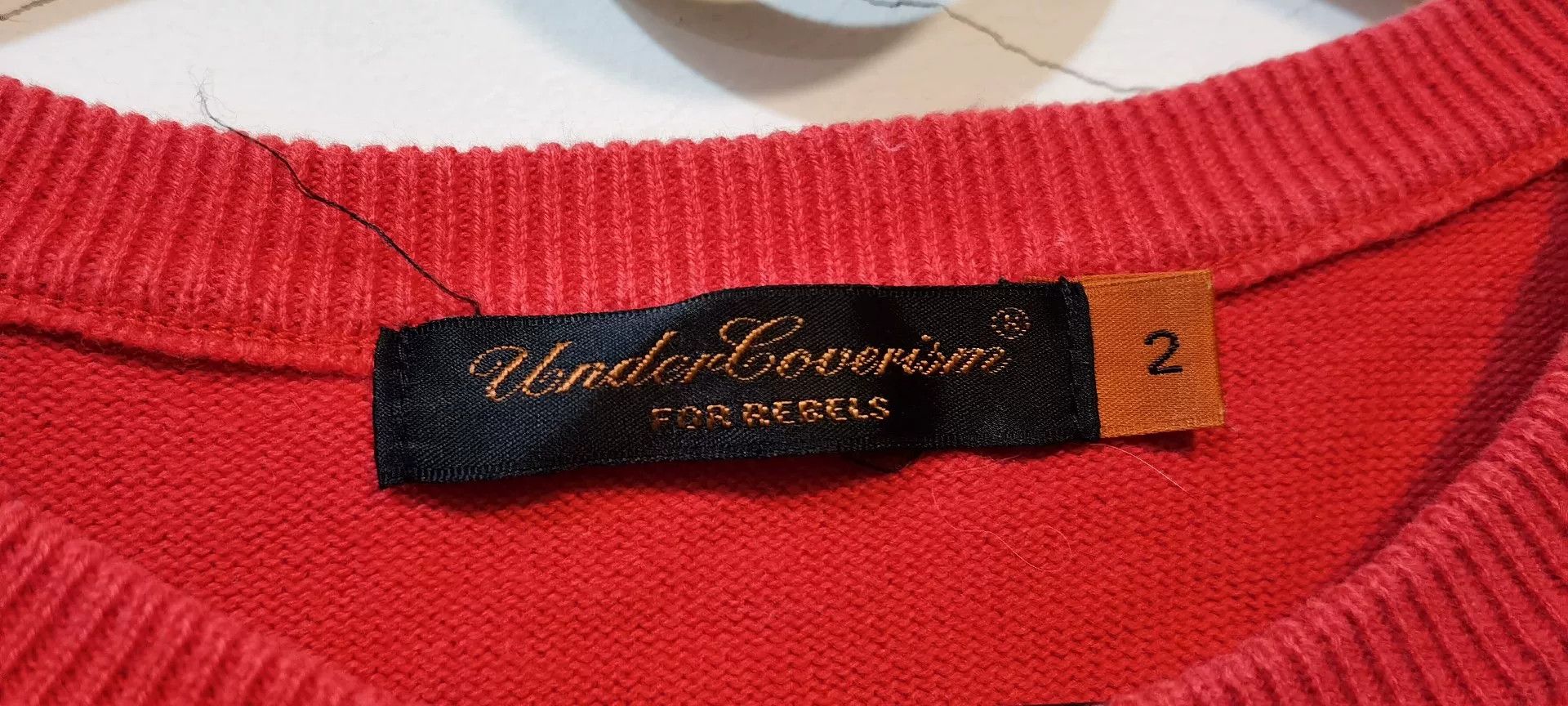Undercover red long sleeve knit sweater with zigzag design Size US S / EU 44-46 / 1 - 5 Thumbnail