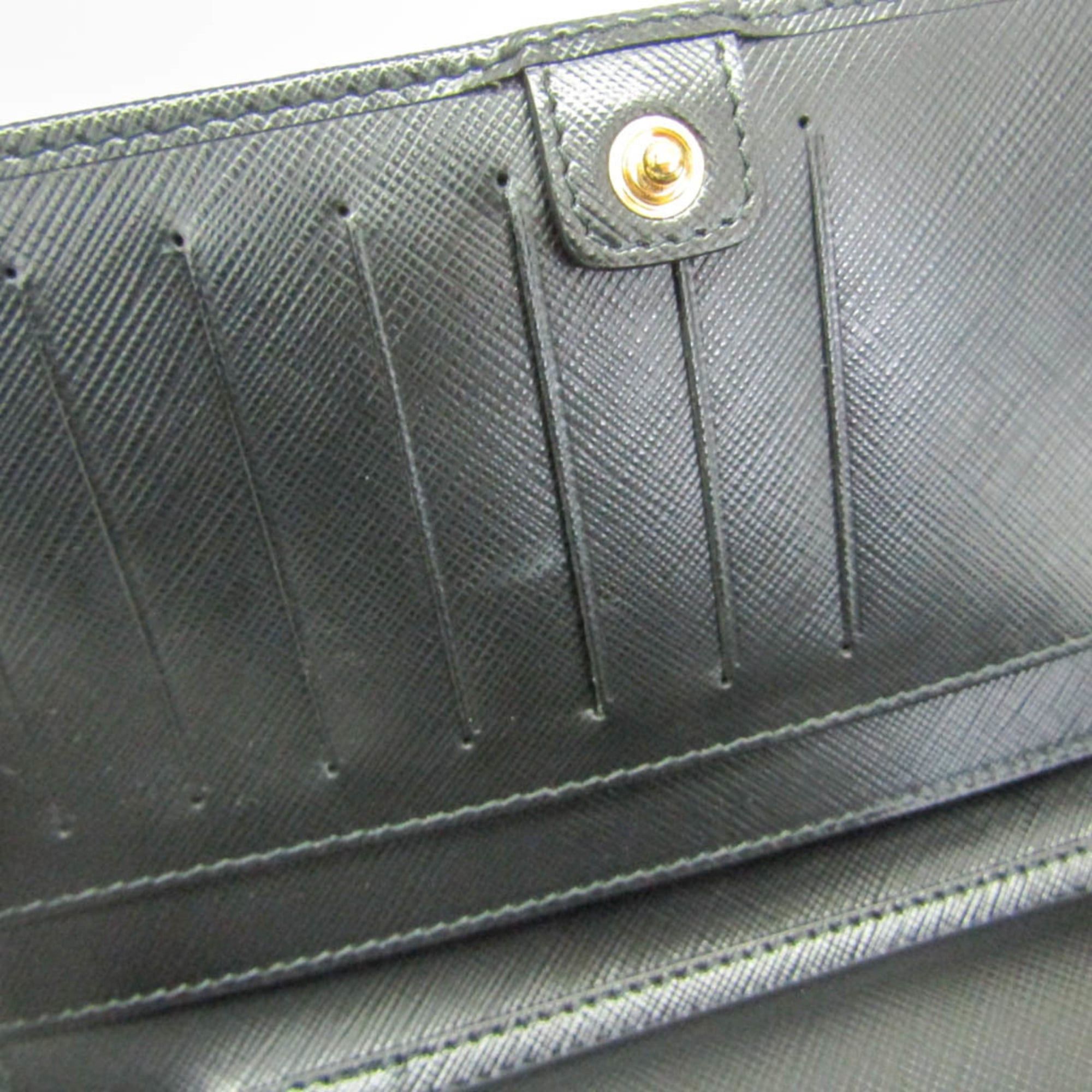 Salvatore Ferragamo Salvatore Ferragamo Vara KM-22 B850 Women's Leather Chain/Shoulder Wallet Black Size ONE SIZE - 10 Thumbnail