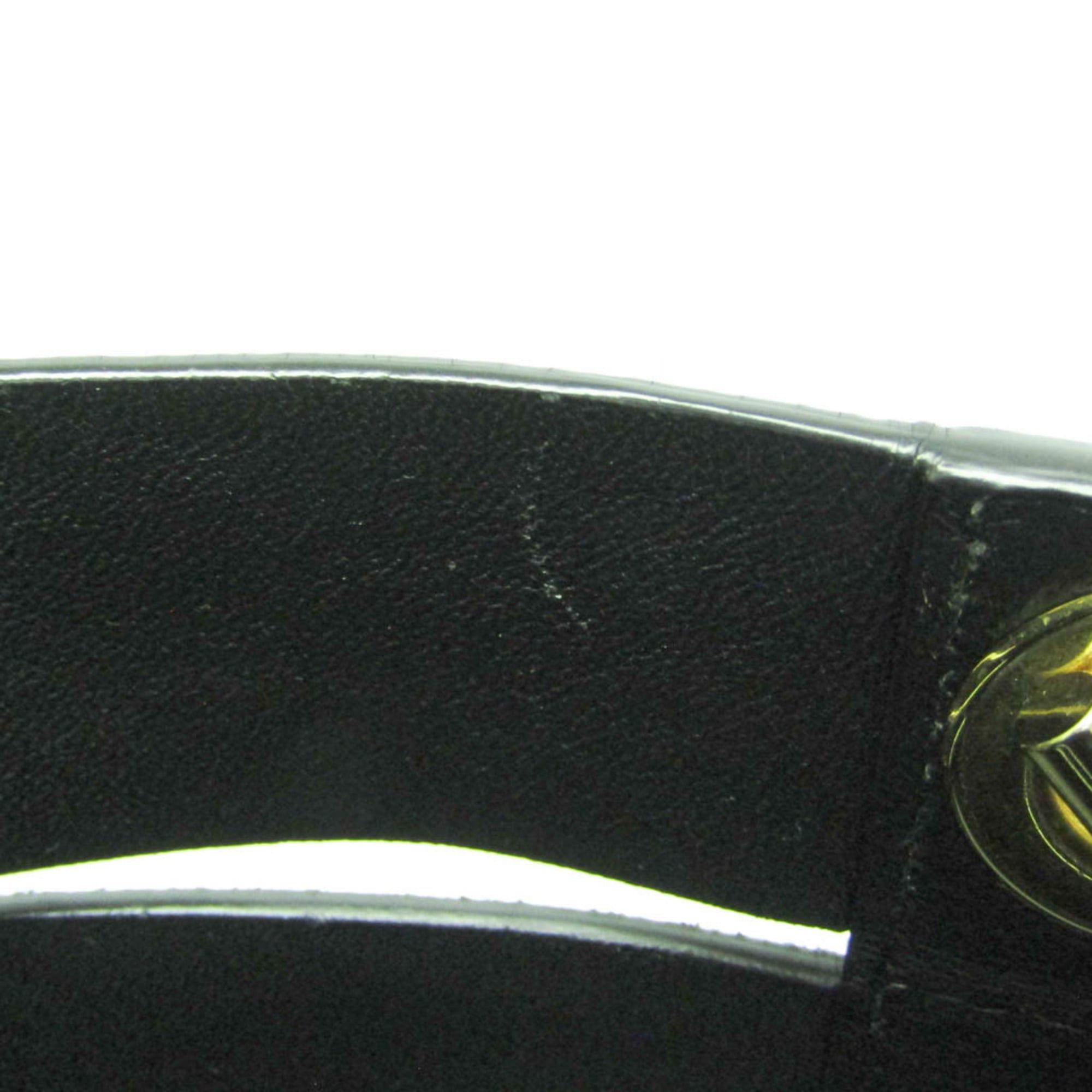 Salvatore Ferragamo Salvatore Ferragamo Gancini GE-21 F468 Women's Leather Shoulder Bag Black Size ONE SIZE - 13 Thumbnail