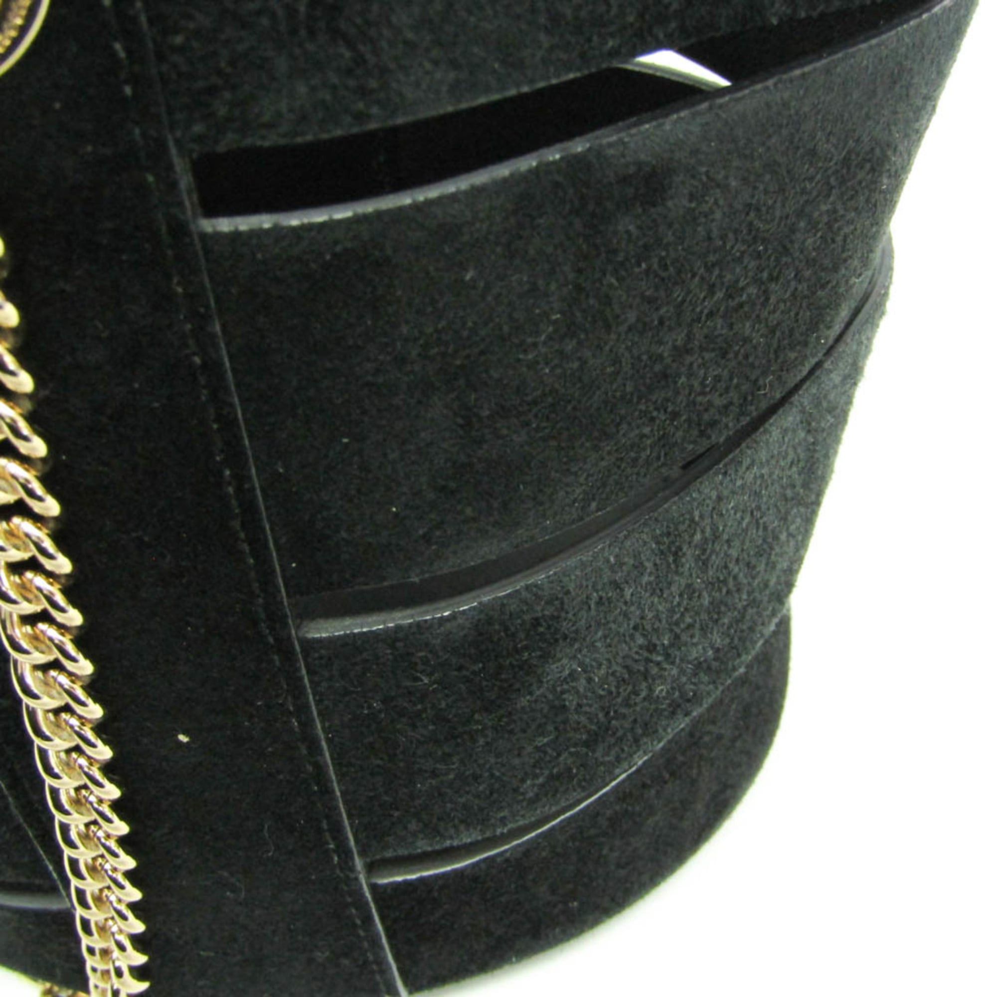 Salvatore Ferragamo Salvatore Ferragamo Gancini GE-21 F468 Women's Leather Shoulder Bag Black Size ONE SIZE - 12 Thumbnail