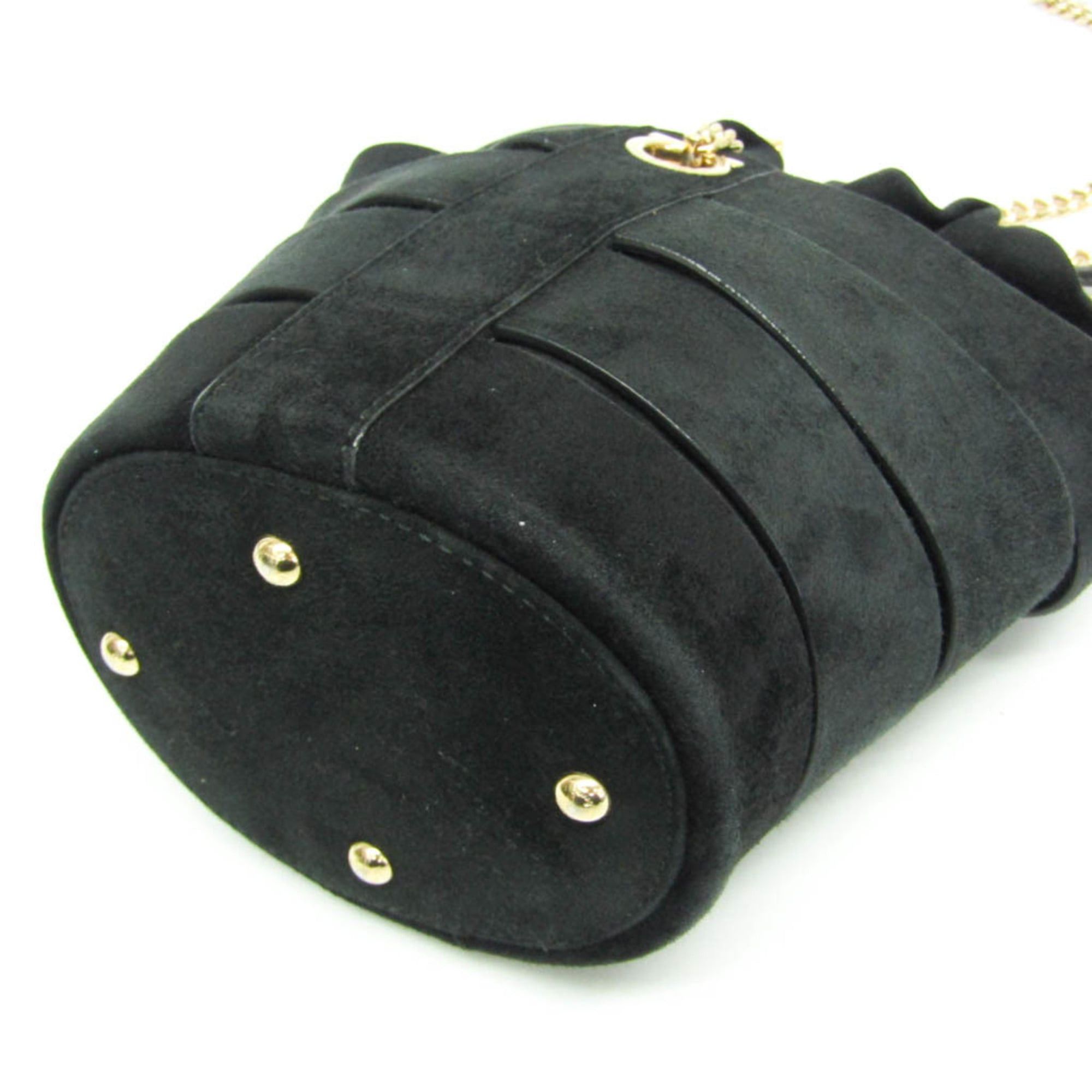 Salvatore Ferragamo Salvatore Ferragamo Gancini GE-21 F468 Women's Leather Shoulder Bag Black Size ONE SIZE - 7 Thumbnail